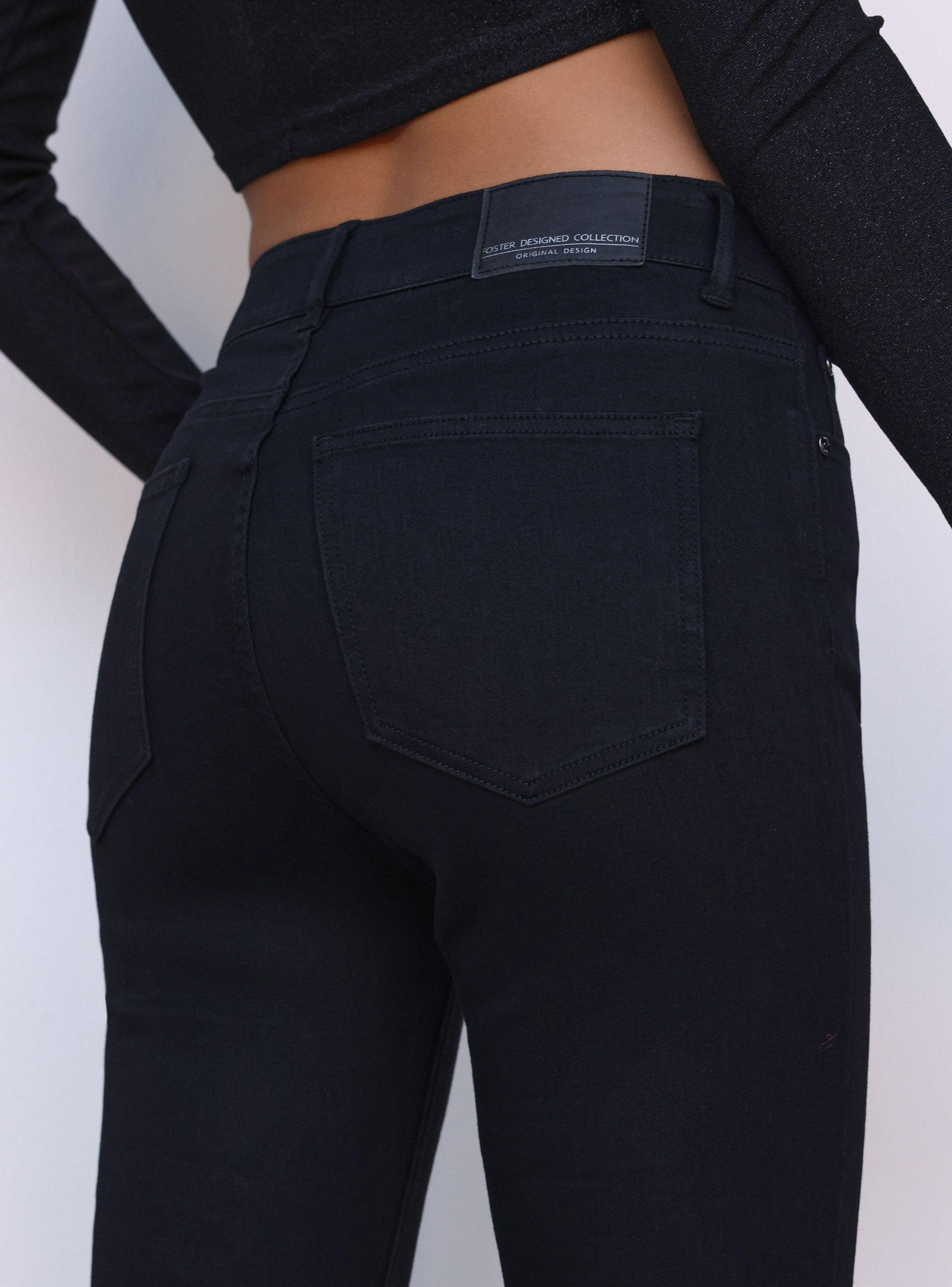 Jeans Skinny Fit Denim Tiro Alto Clásico-2