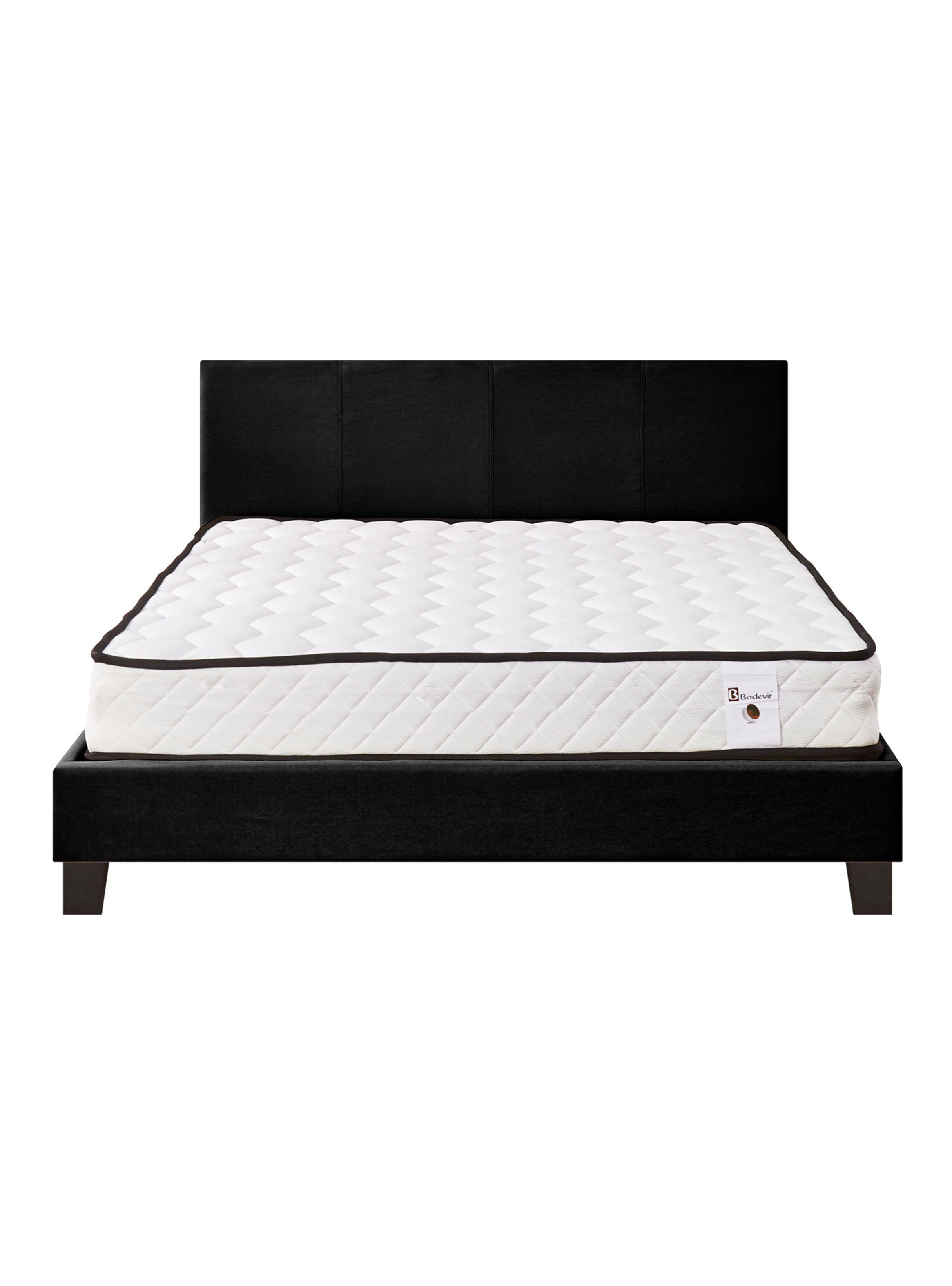 Cama Americana Clasica 2 Plazas Lino + Respaldo Negro-0