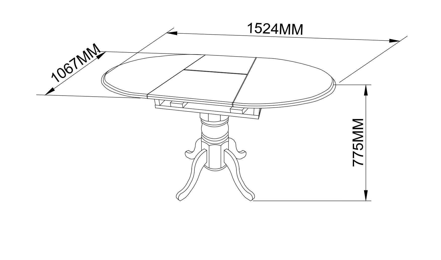 Juego de Comedor Extensible Mirta + 4 Sillas Stylo-1