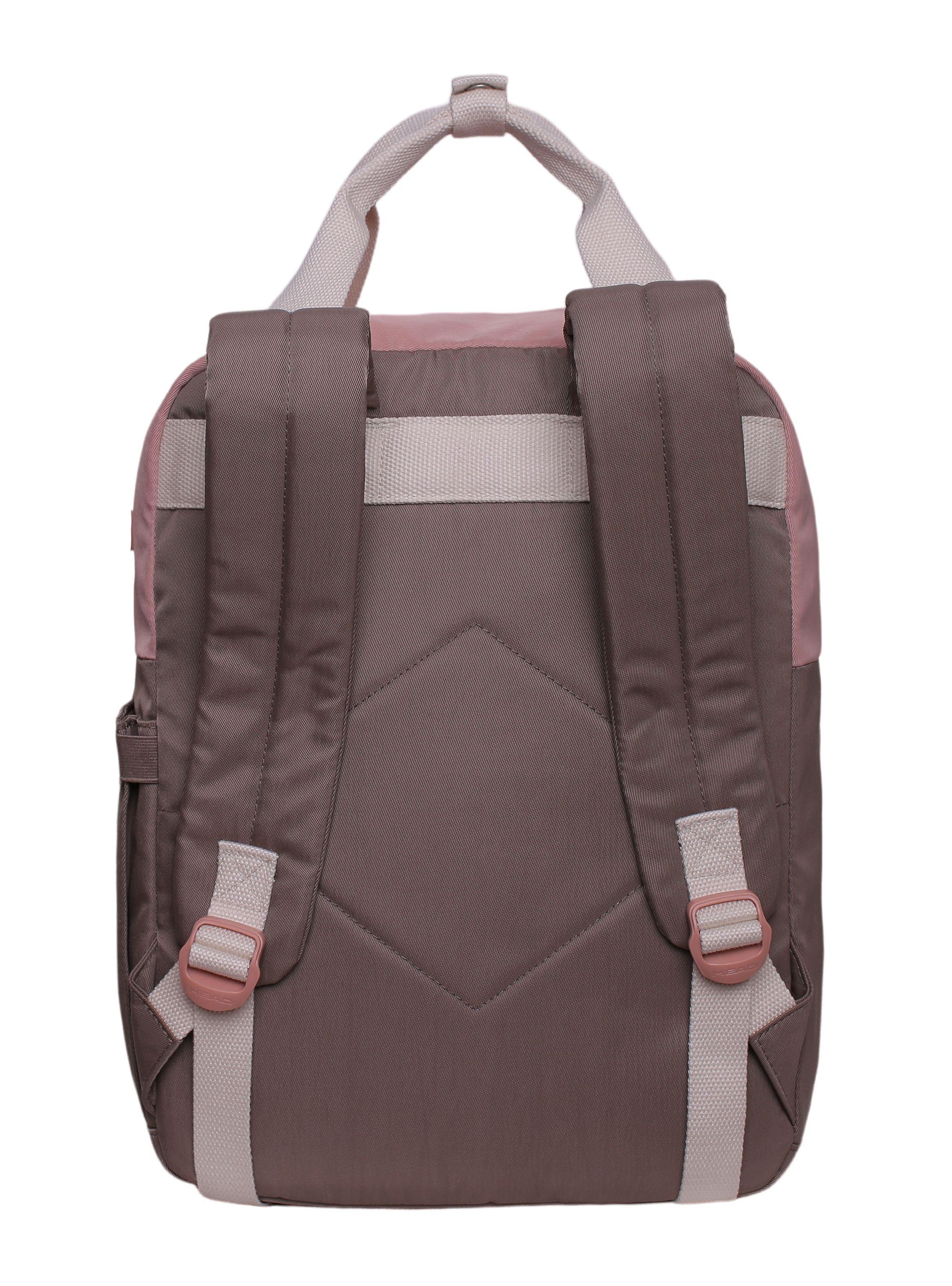 Mochila Juvenil Omega Color Block Café-1