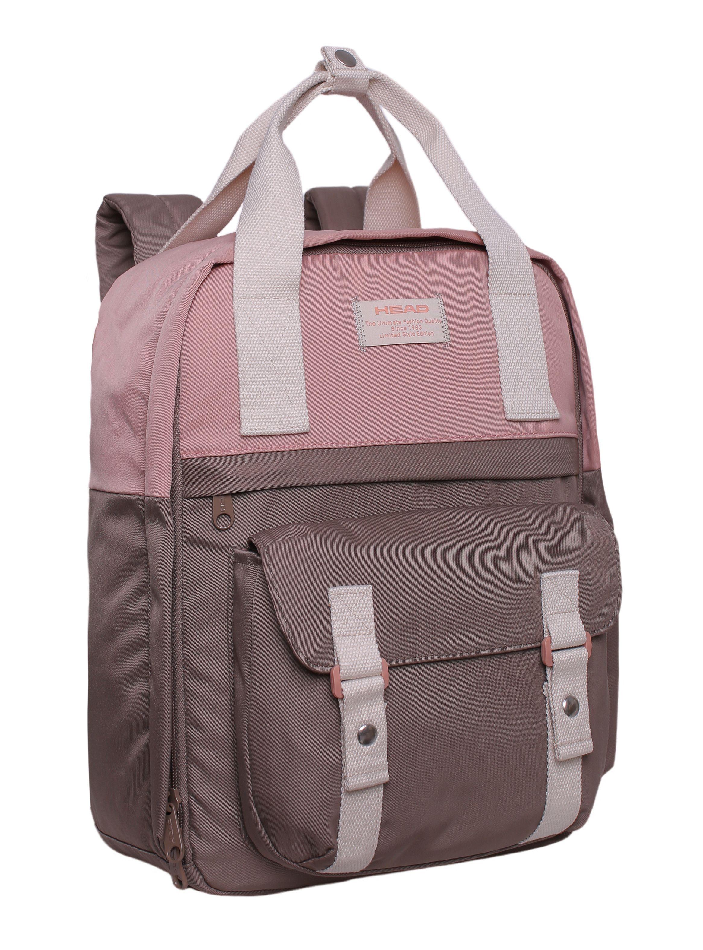 Mochila Juvenil Omega Color Block Café-0