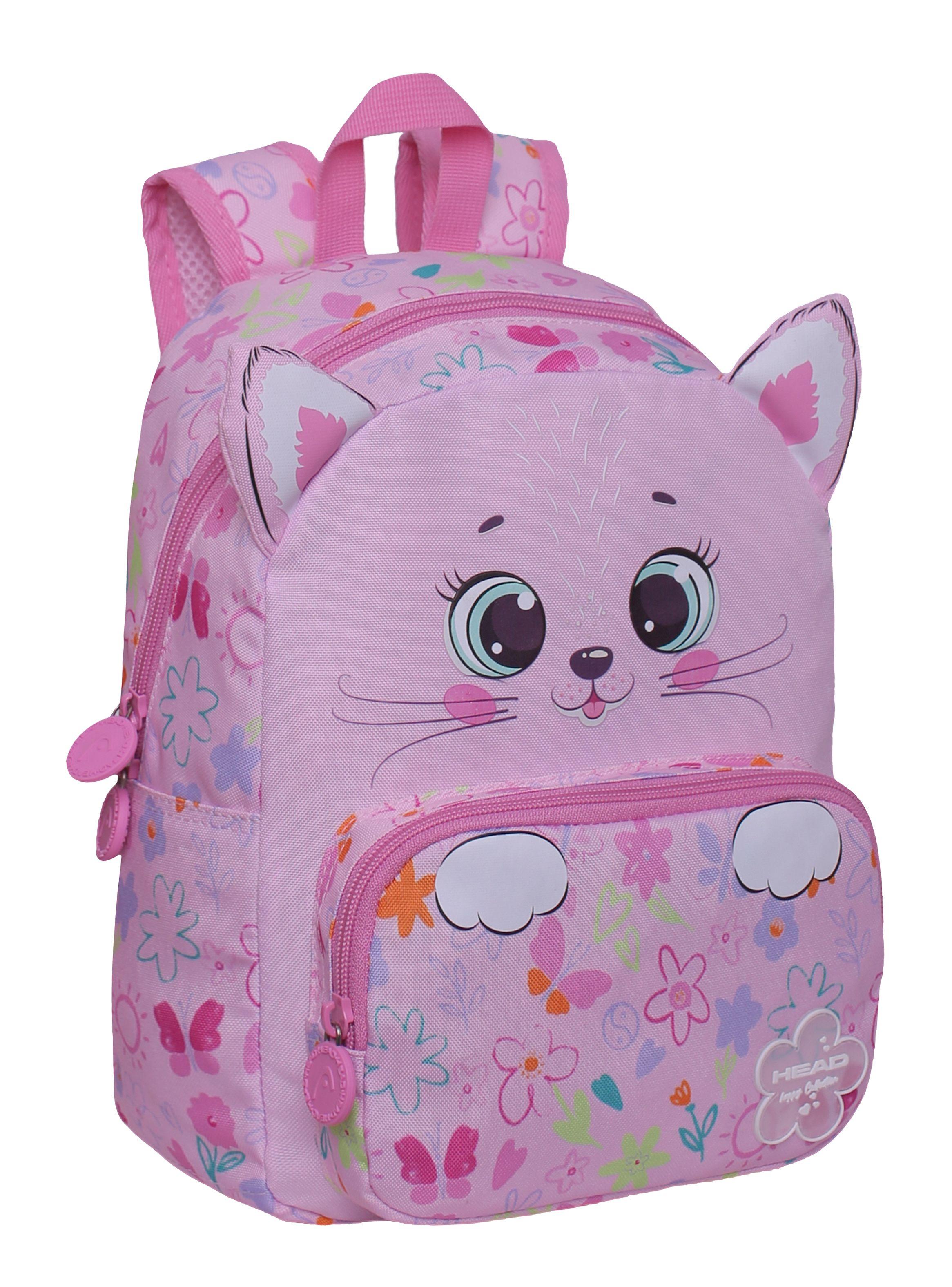 Mochila Infantil Pop Gatito Flowers Rosado-0