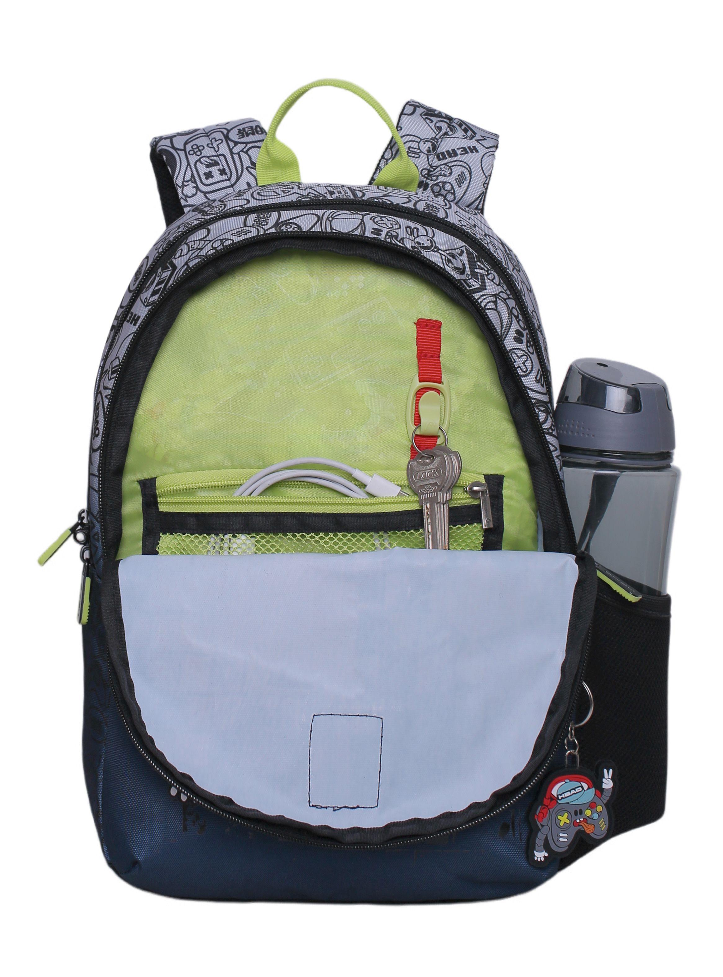 Mochila Infantil Biónica Race Car Negro-2