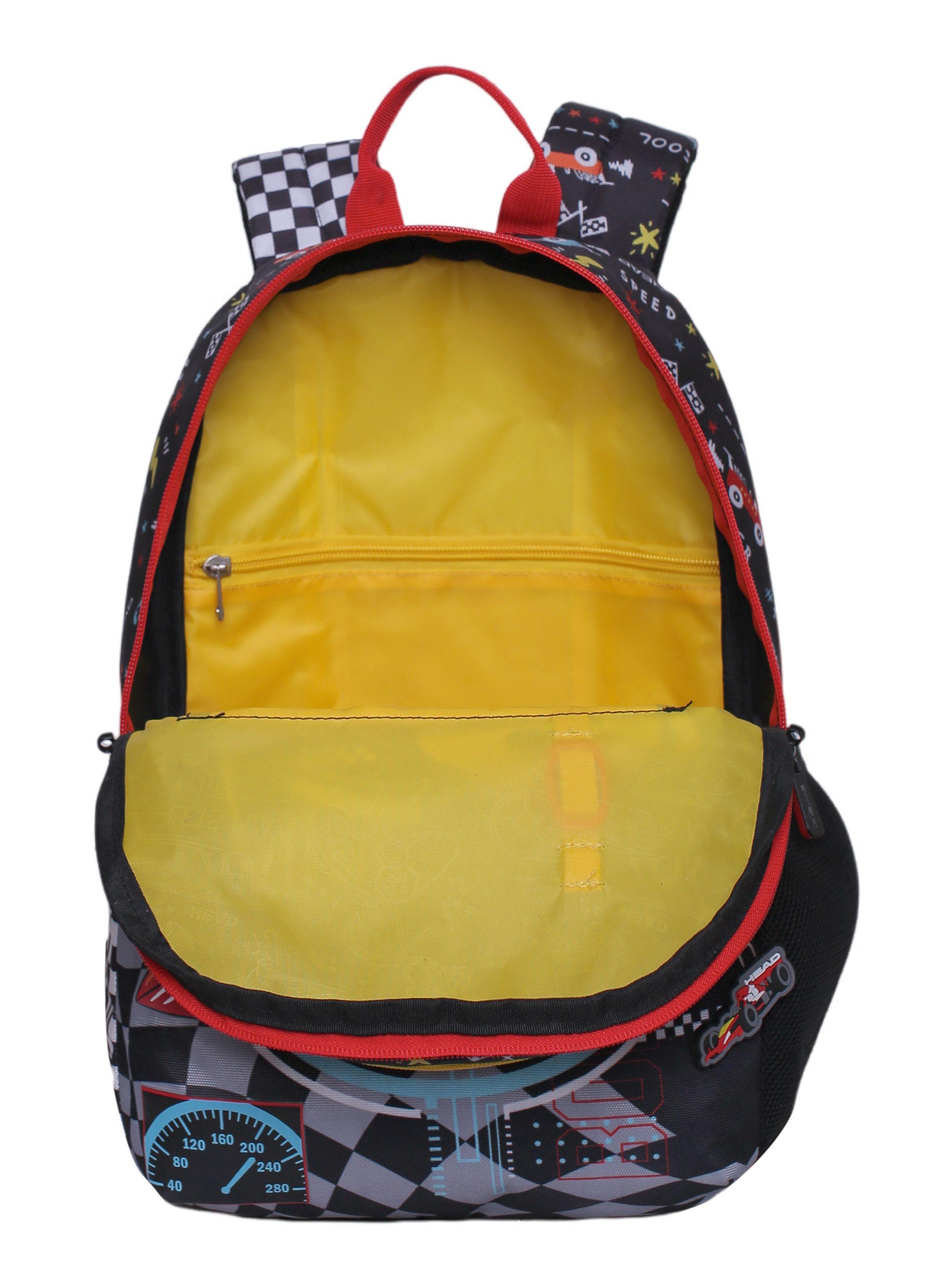 Mochila Infantil Biónica Race Car Negro-3