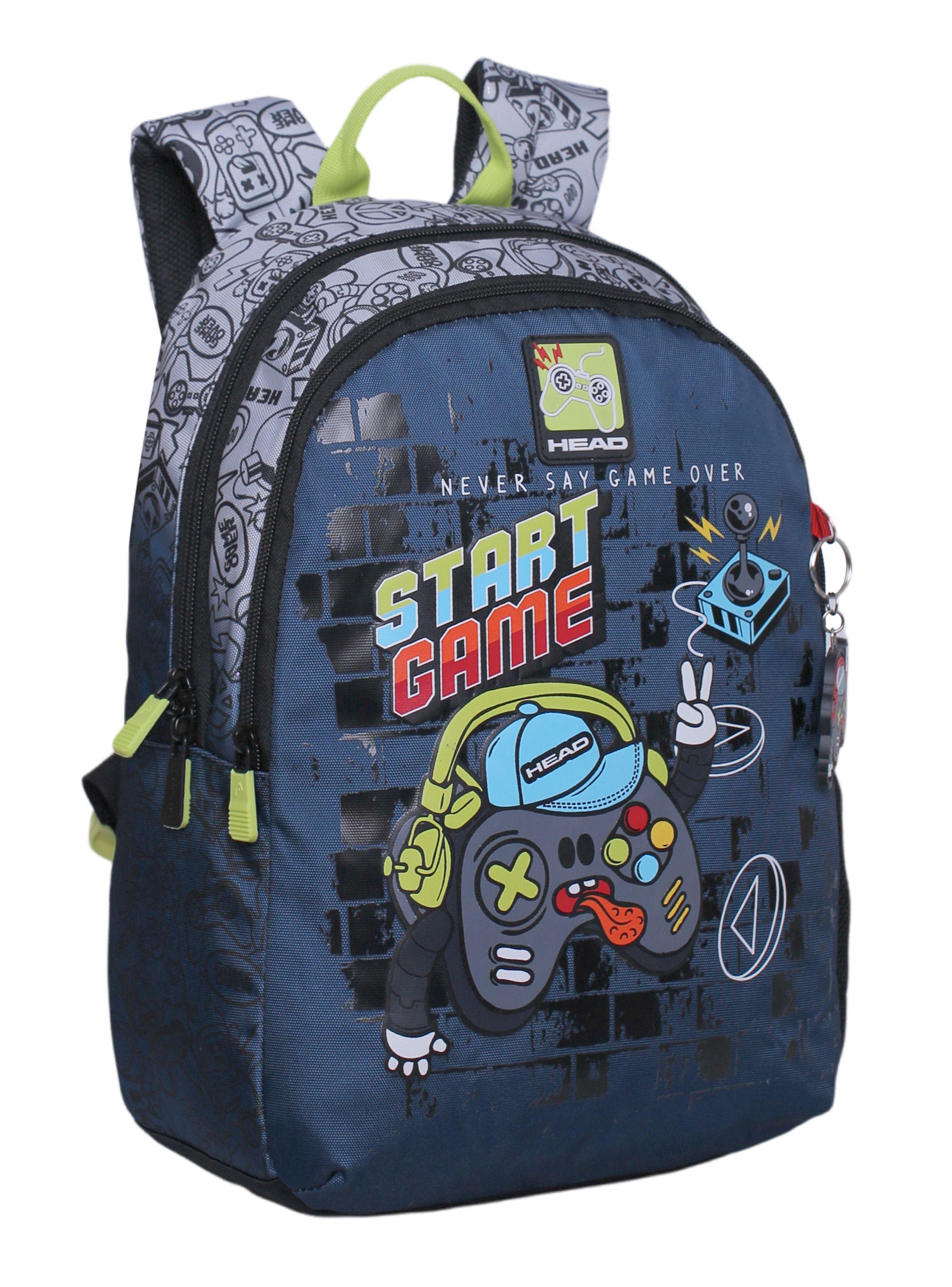 Mochila Infantil Biónica Faded Gamer Azul-0