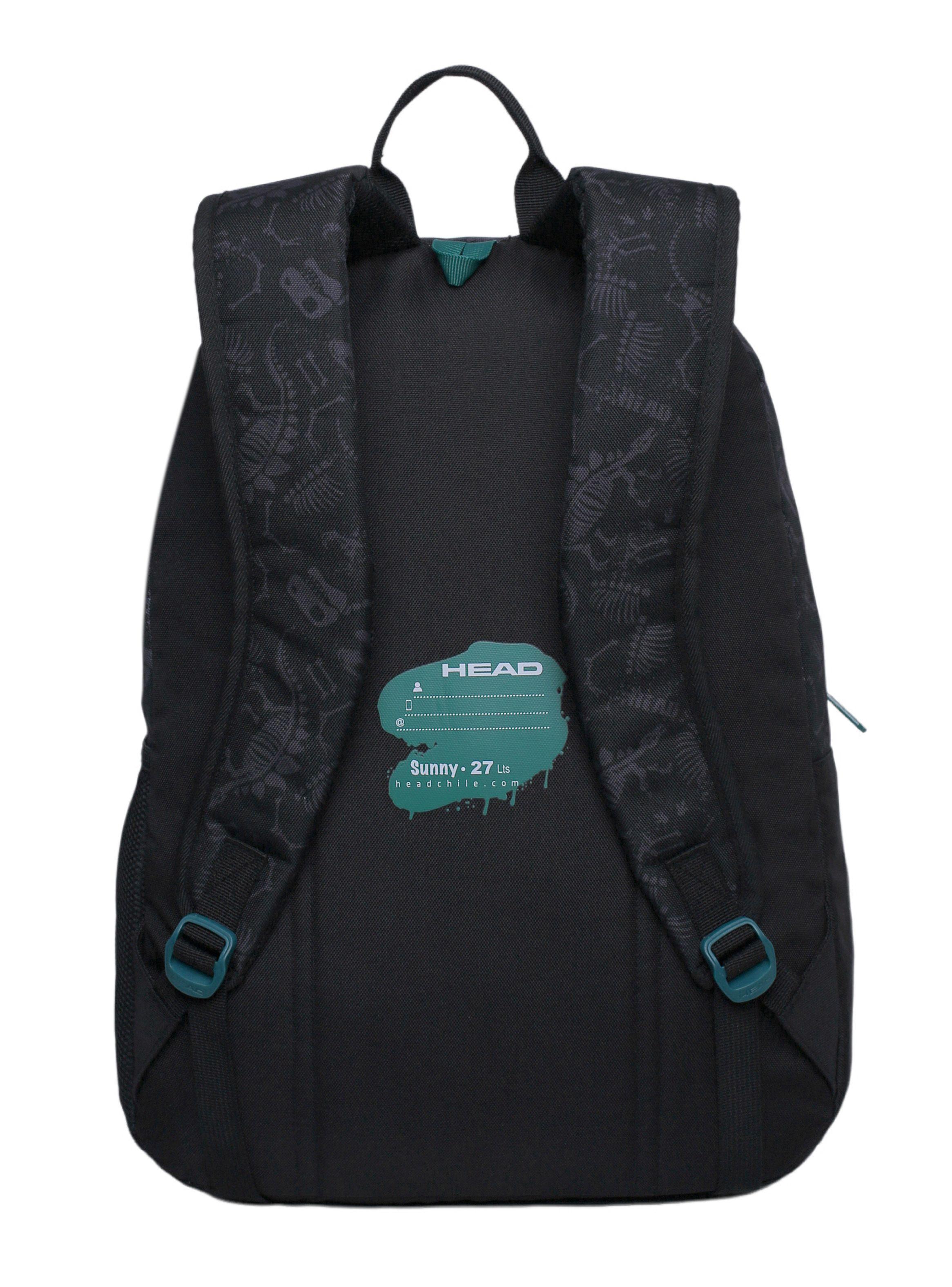 Mochila Infantil Sunny Dino 3D Negro-1