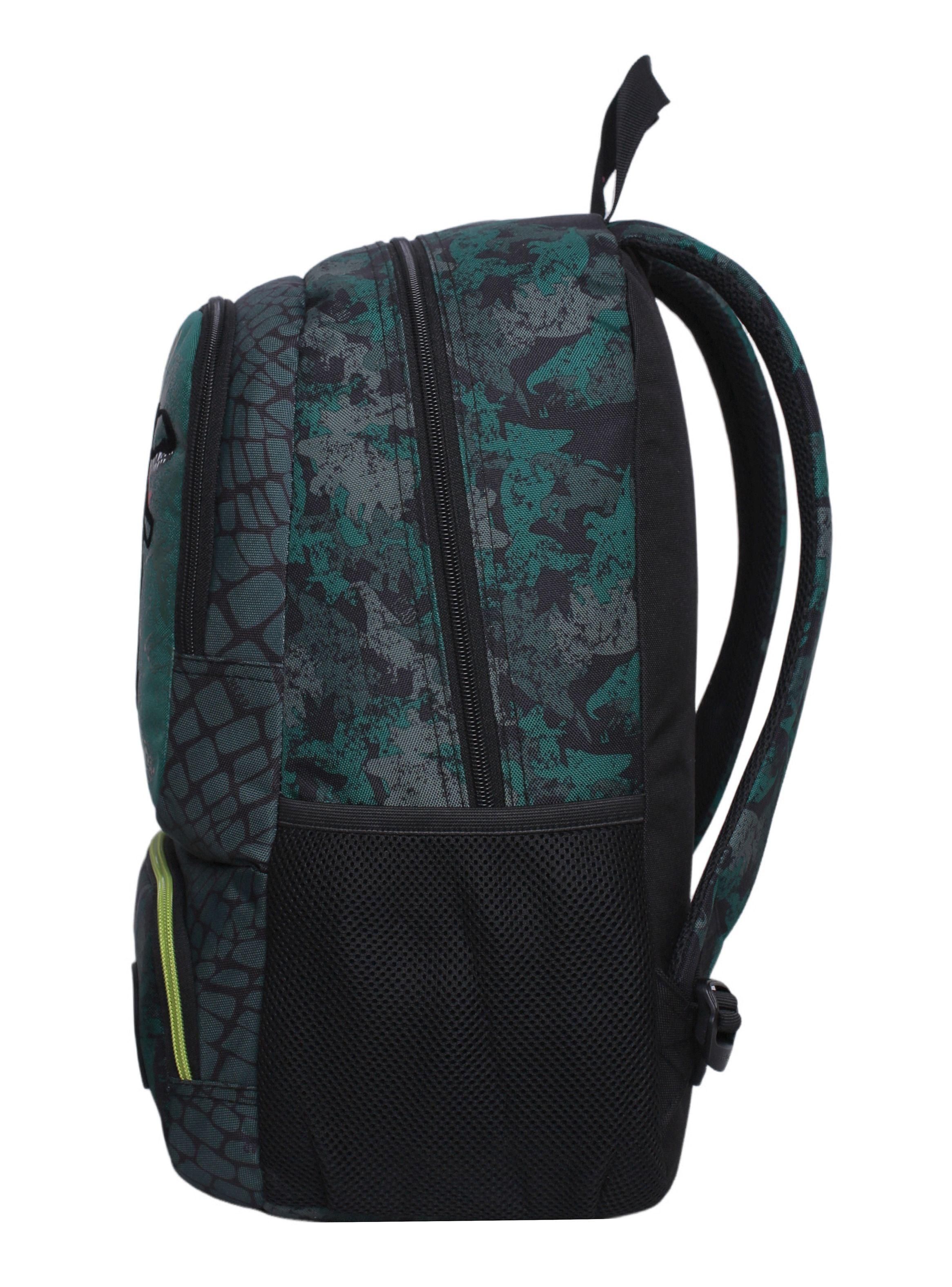 Mochila Infantil Dance T-Rex Velvet Verde-3