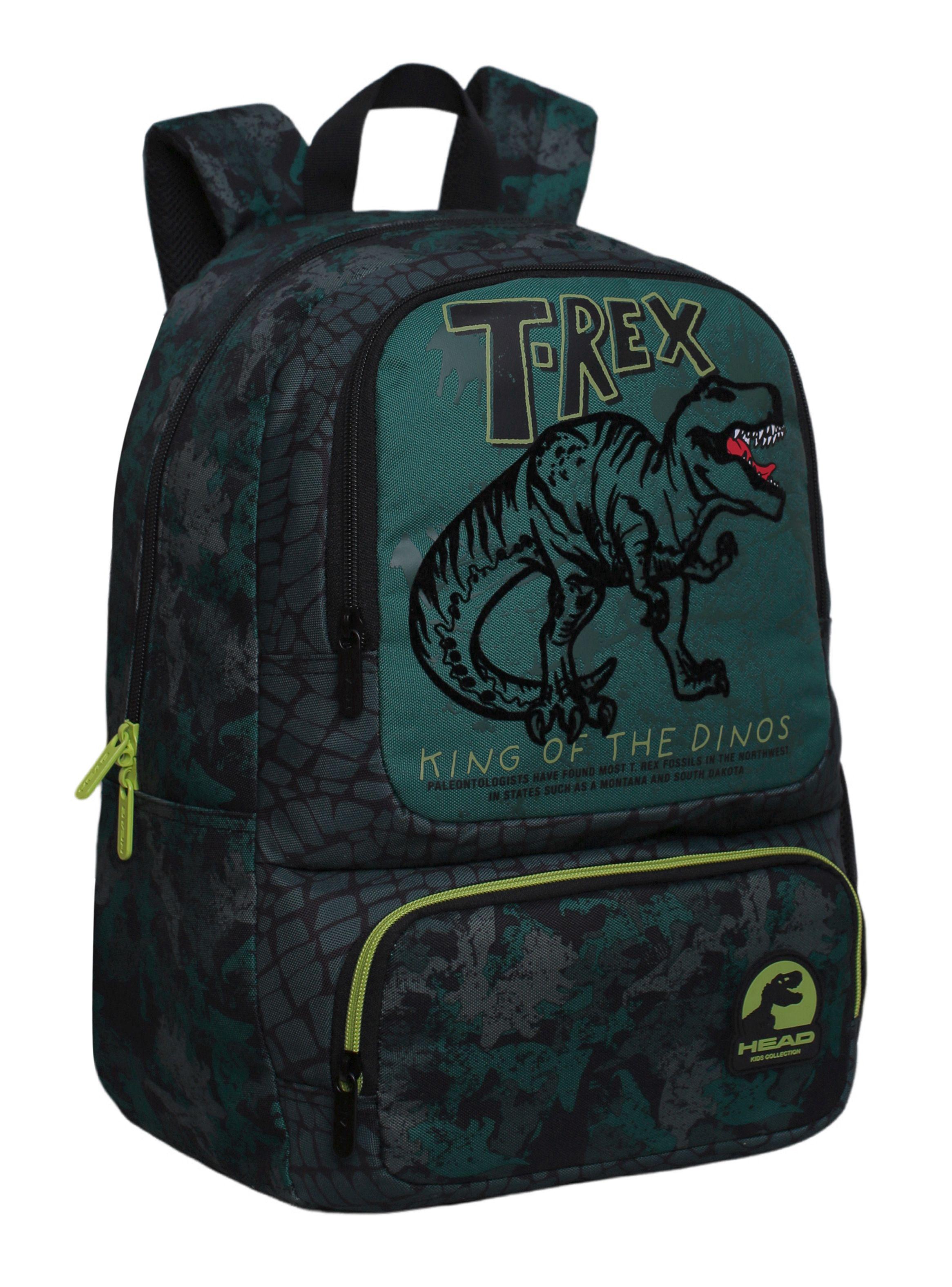 Mochila Infantil Dance T-Rex Velvet Verde-0