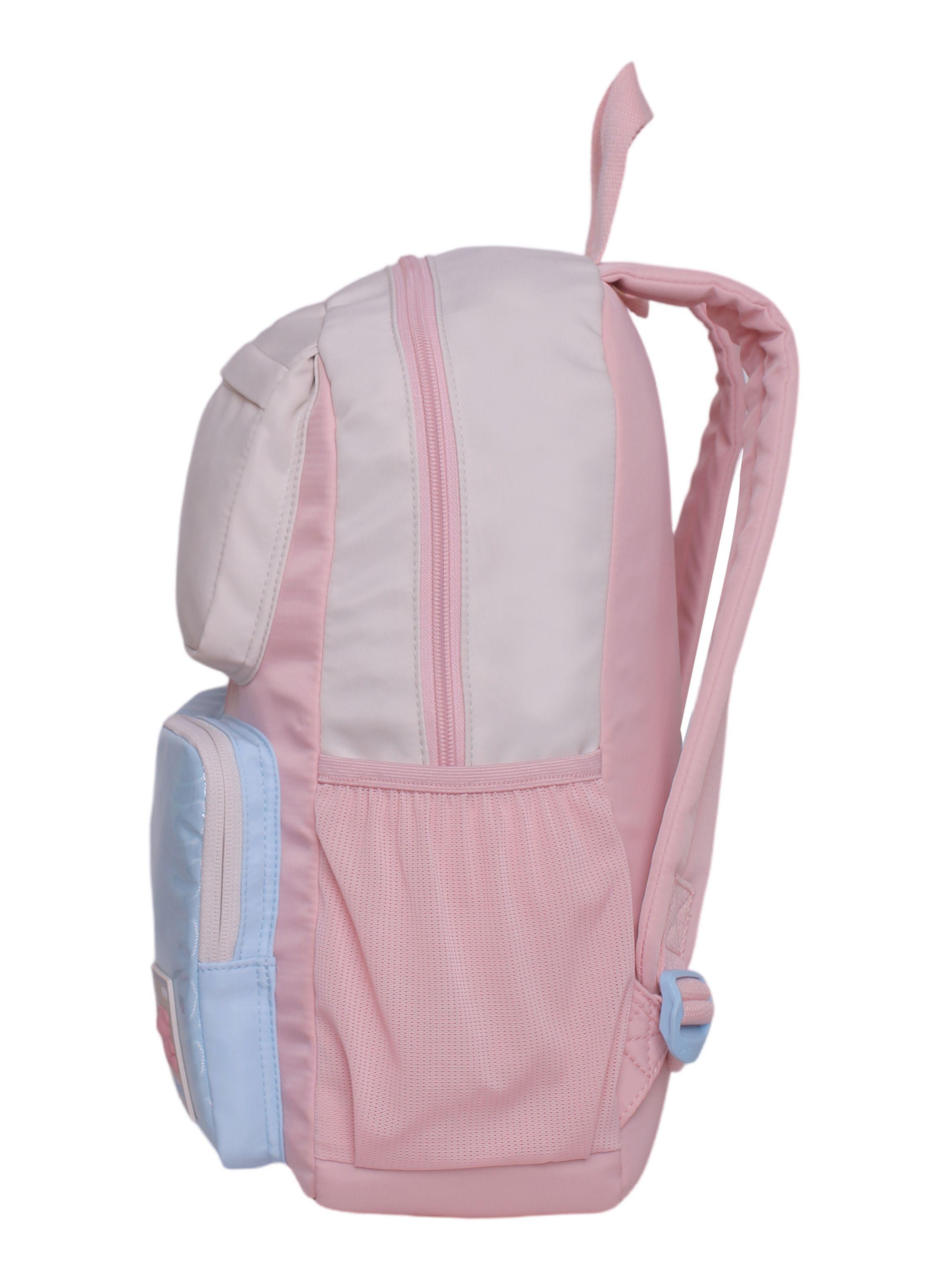 Mochila Infantil Funny Color Block Rosado-4