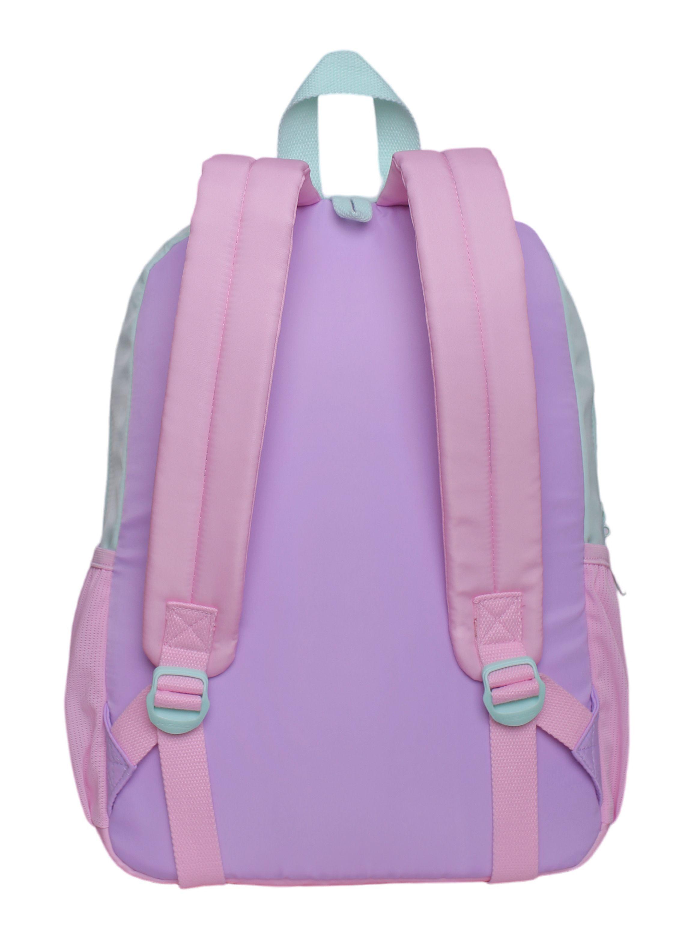 Mochila Infantil Funny Color Block Lila-1