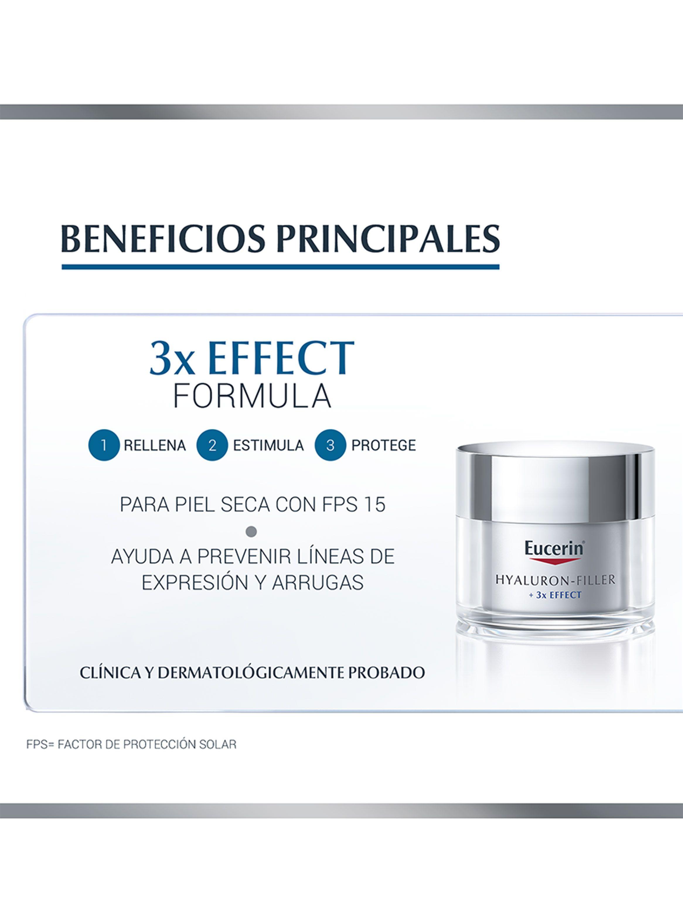 Crema Eucerin Anti Edad Hyalluron Filler Día Piel Seca 50 ml-3