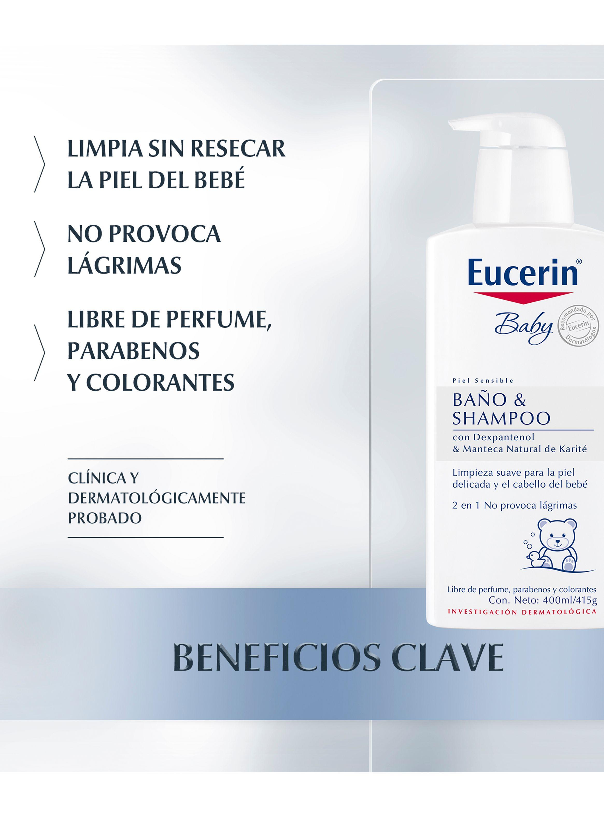 Limpiador Eucerin Baby Baño & Shampoo 400 ml-3
