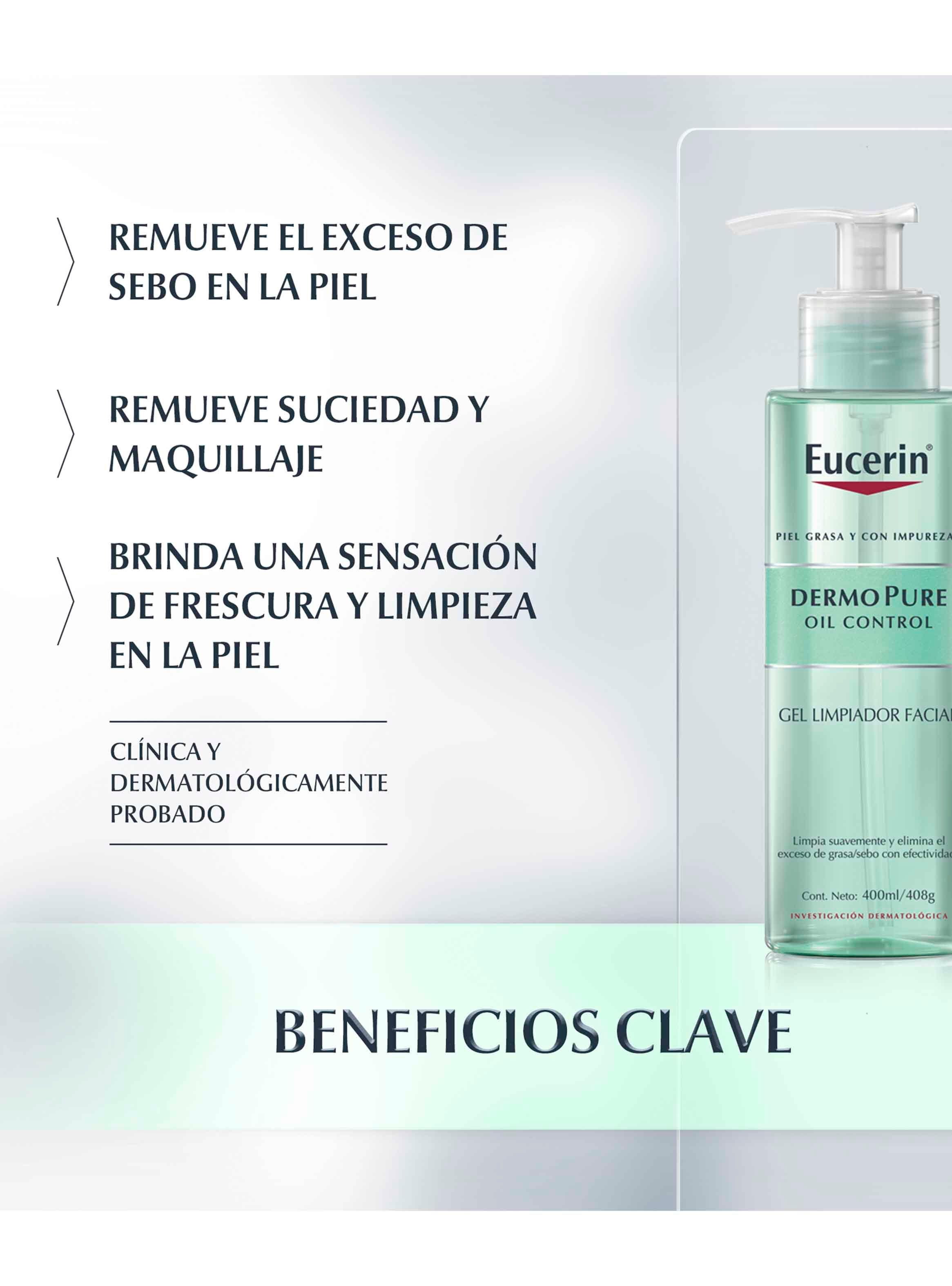 Gel Eucerin Limpiador Dermopure 400 ml-3
