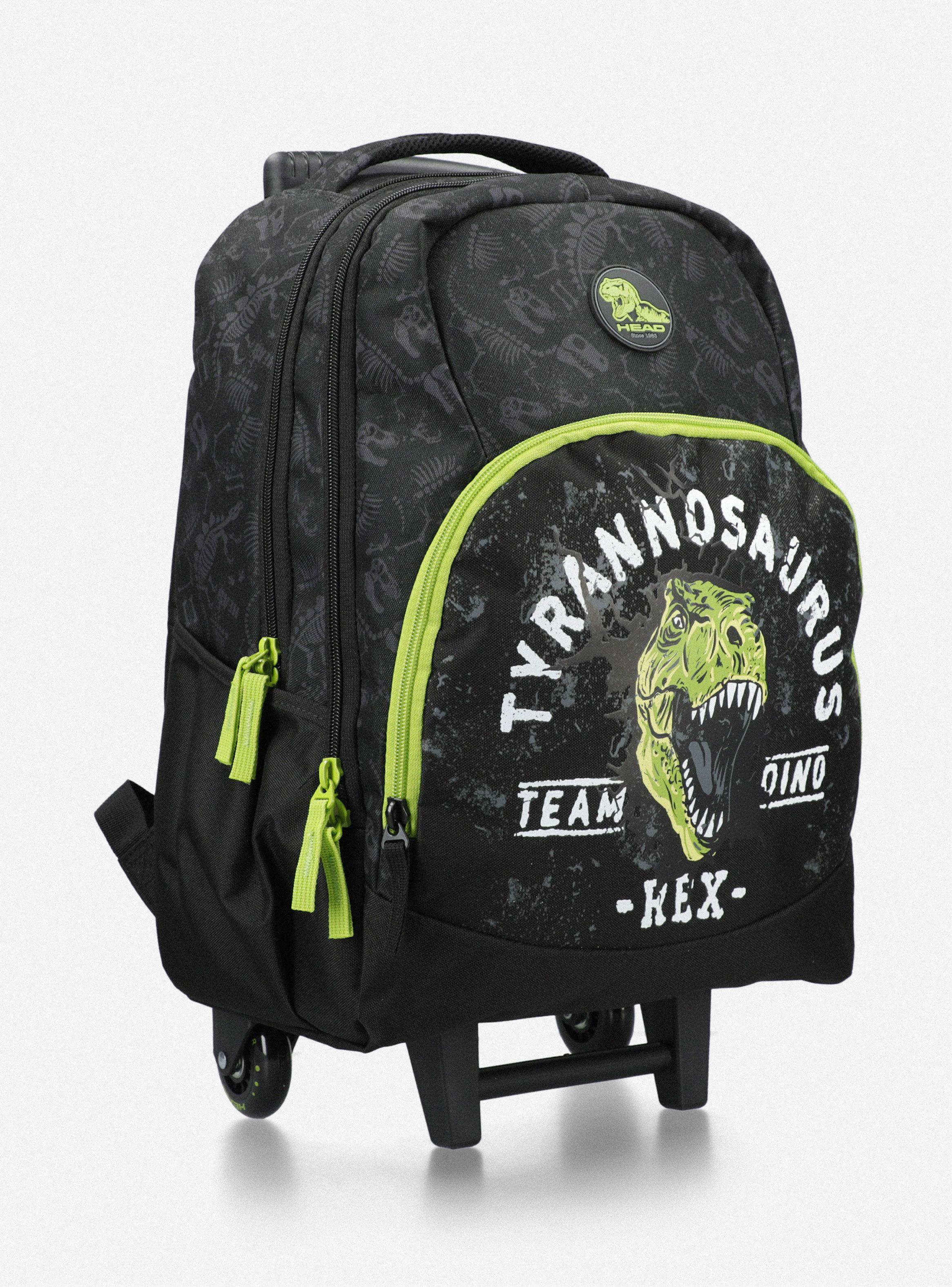 Mochila Con Carro Sorento Skeleton Dino Negro-1