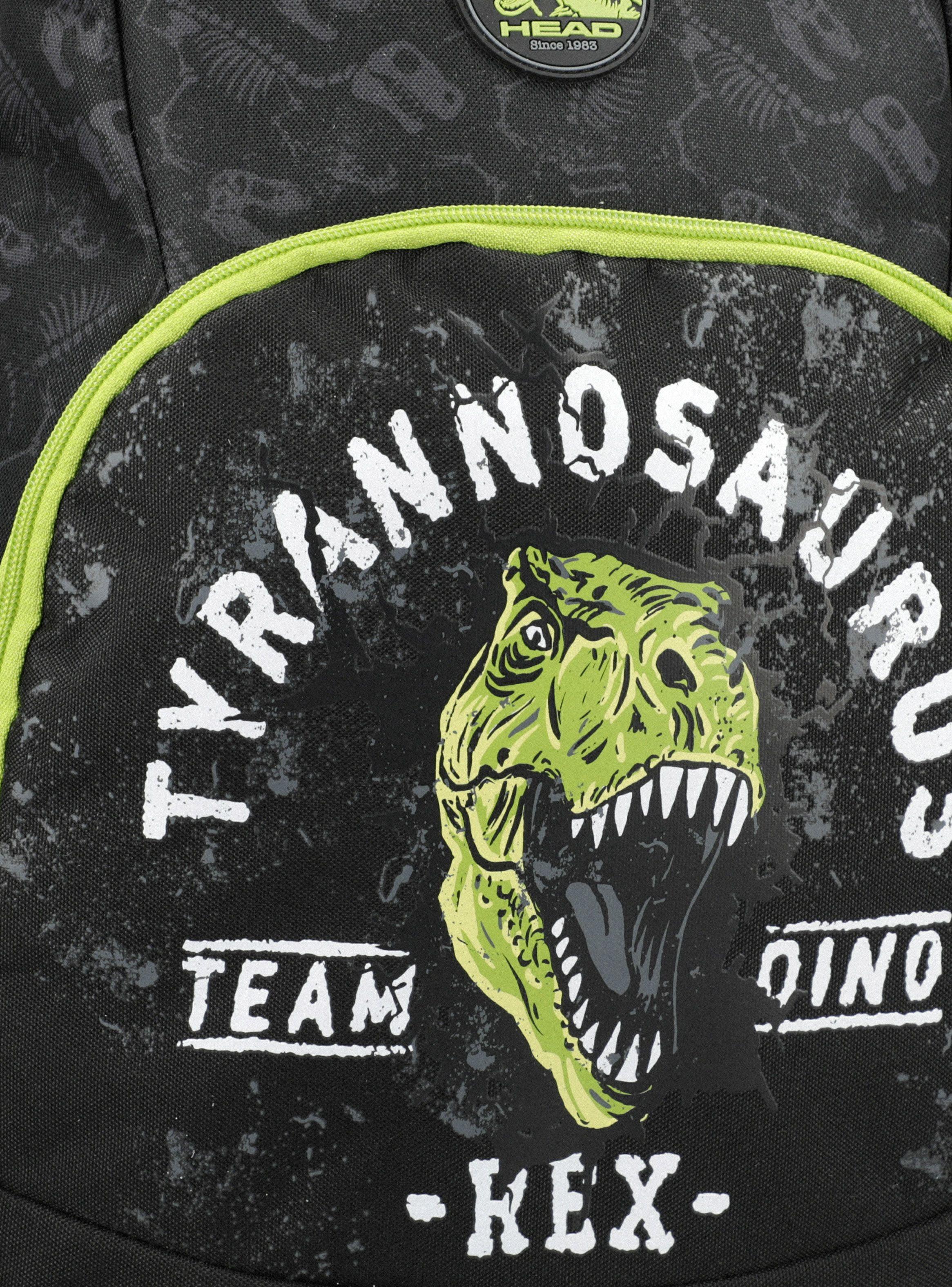 Mochila Con Carro Sorento Skeleton Dino Negro-4