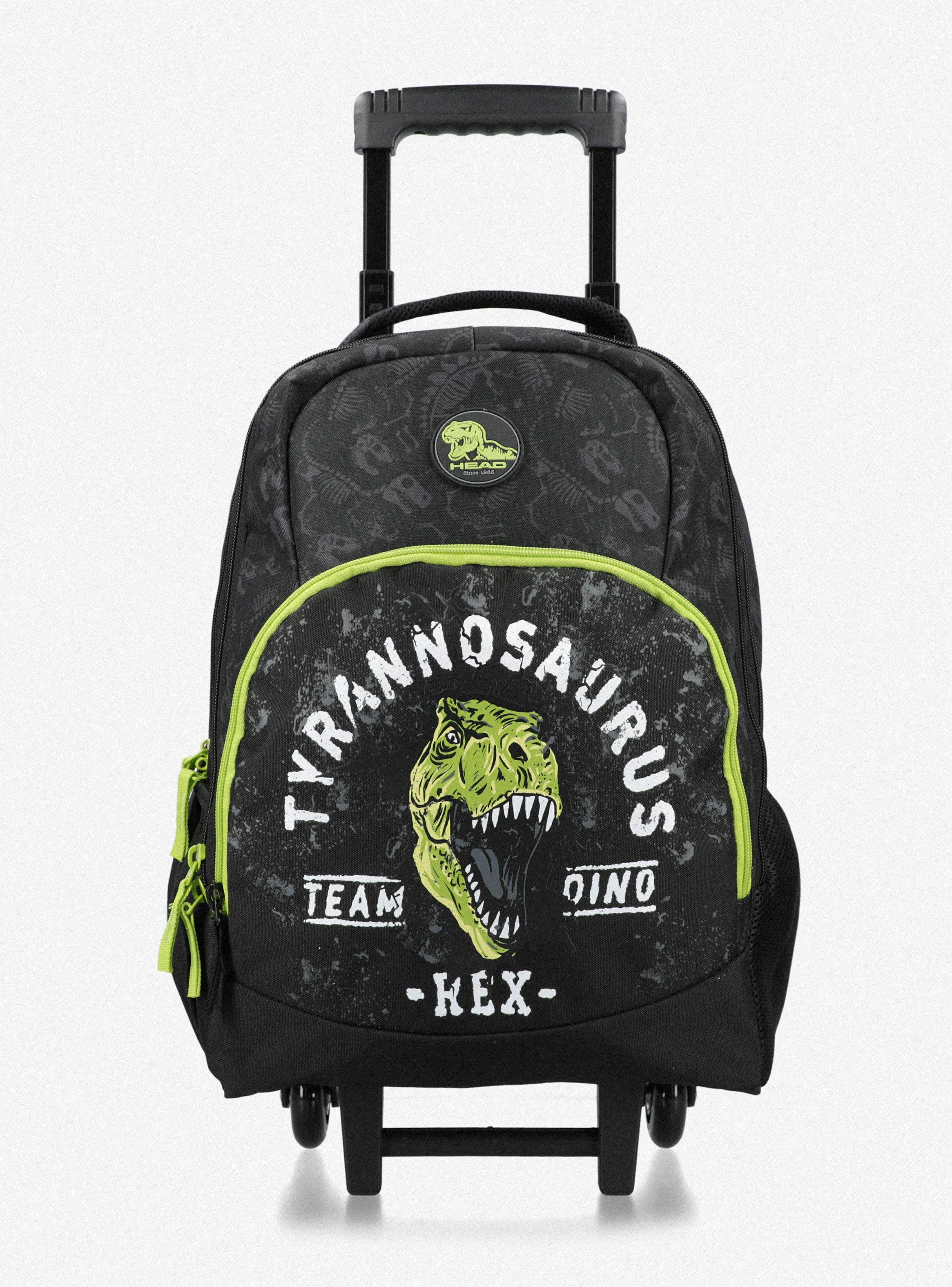 Mochila Con Carro Sorento Skeleton Dino Negro-0