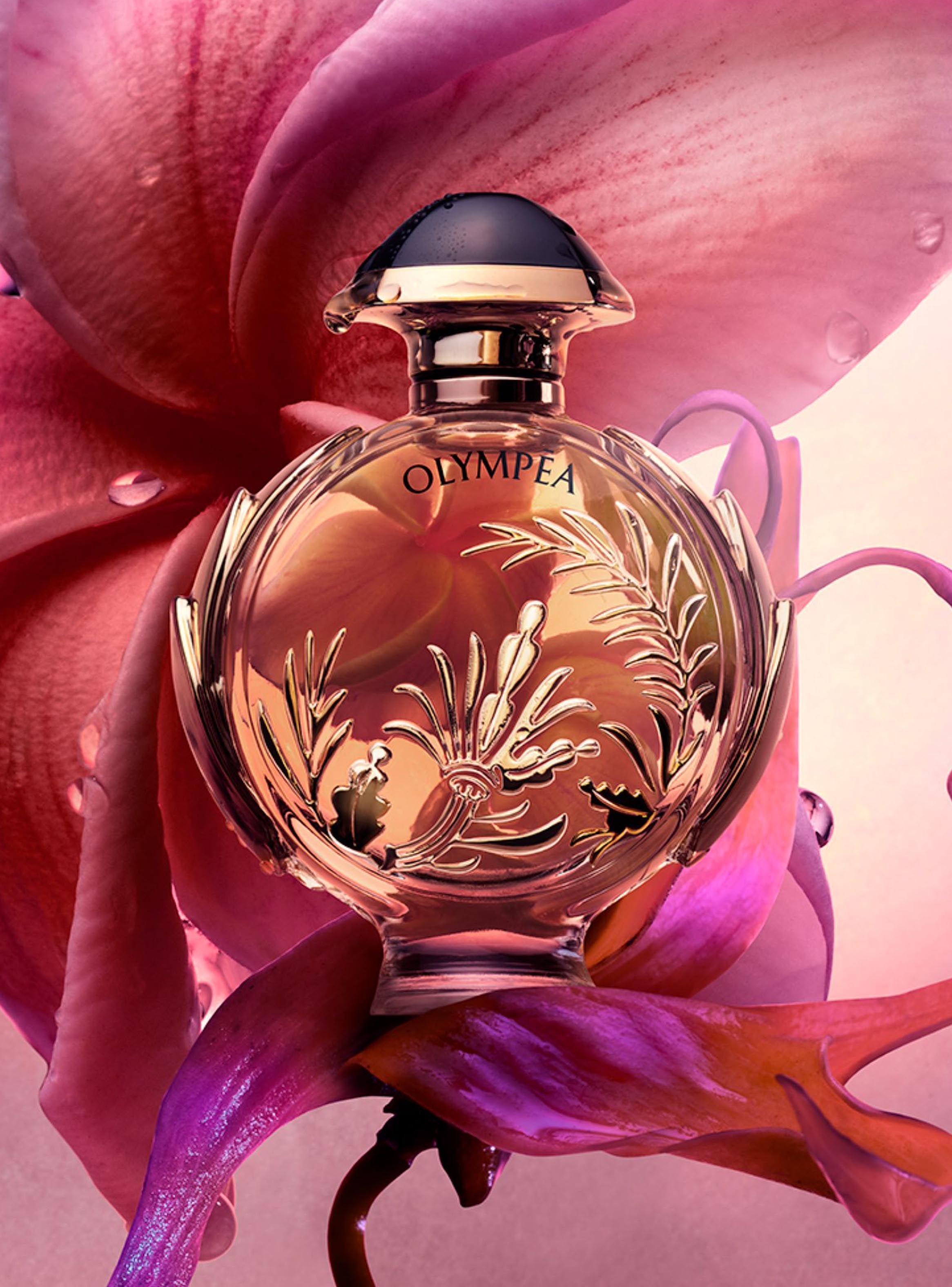 Set Perfume Olympea Solar EDP Mujer 80 ml + Body Lotion 100 ml + Mega Spritzer 10 ml-3