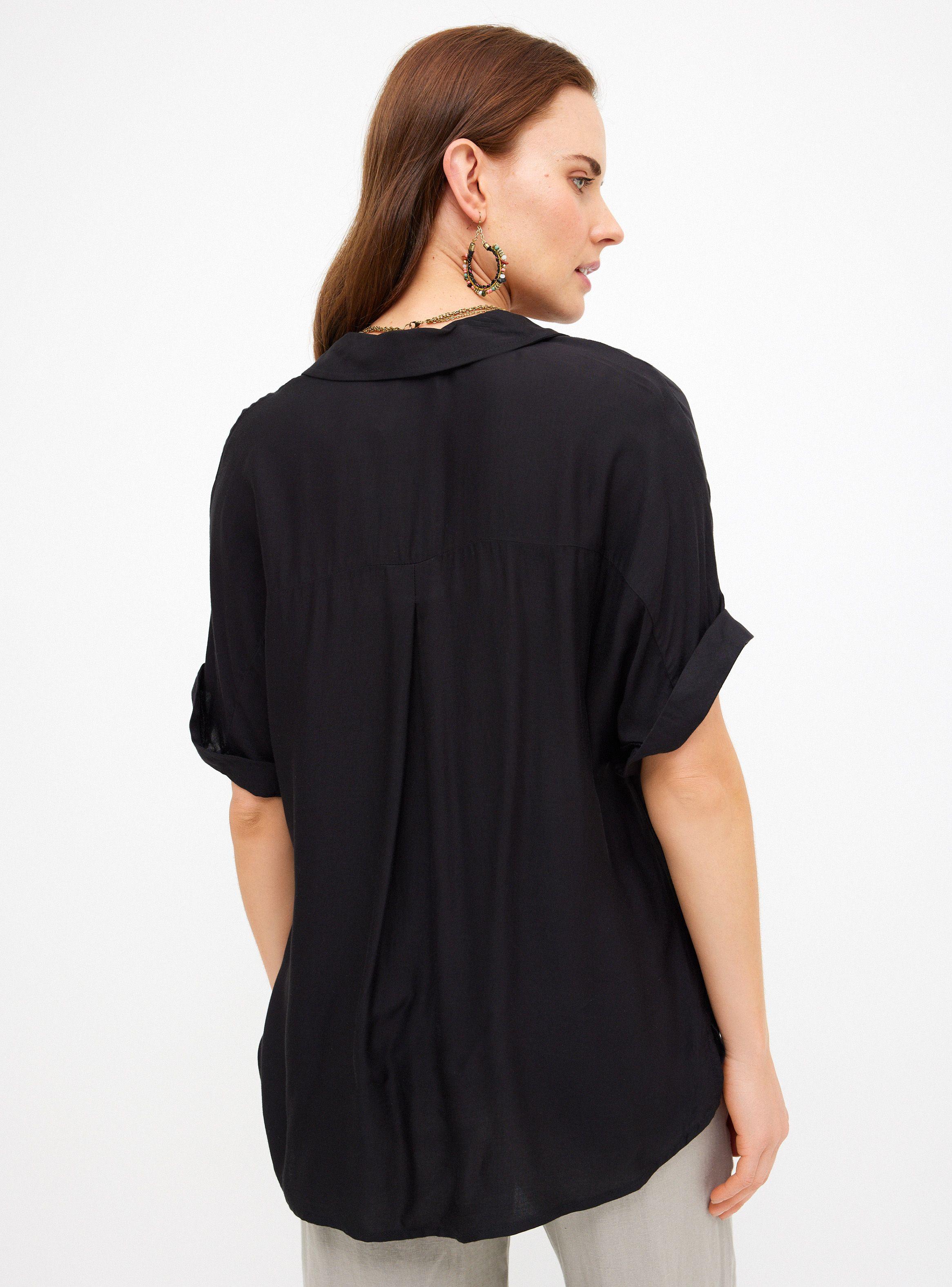 Blusa Abotonadura Media y con Bolsillo-1