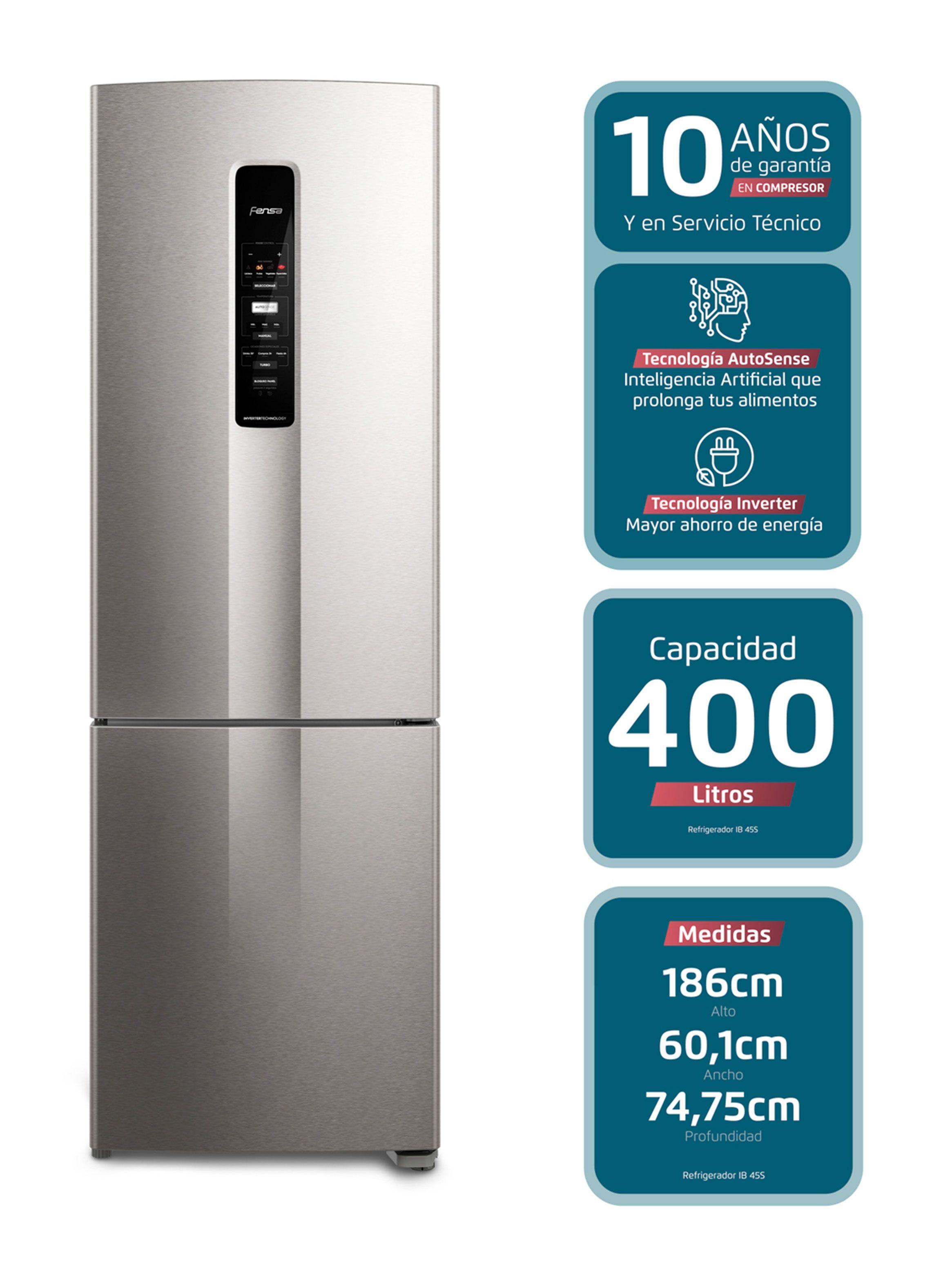 Refrigerador Bottom Freezer No Frost 400 Litros IB45S-2