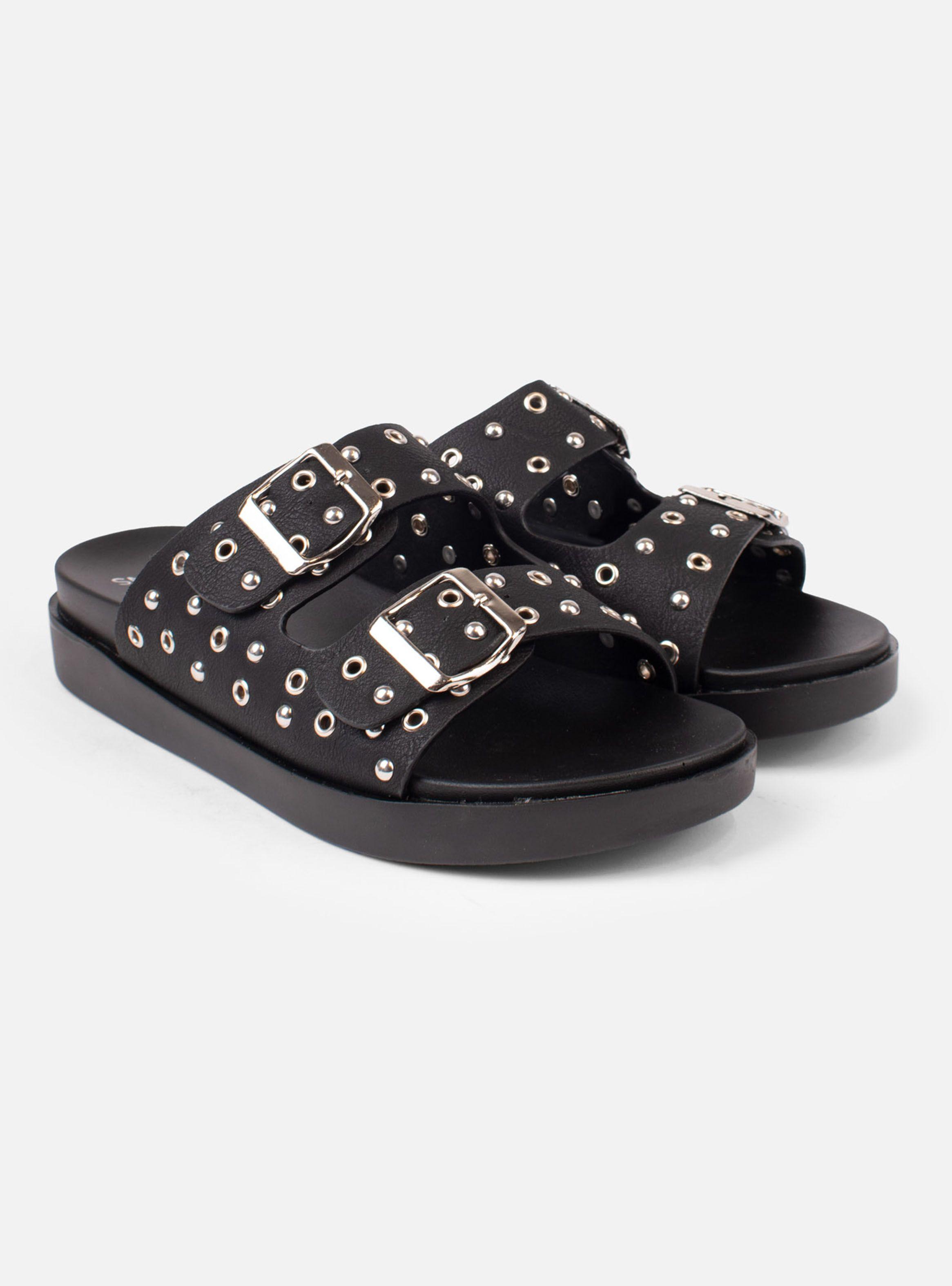 Sandalia Diseño con Ojetillos y Hebilla Mujer-2