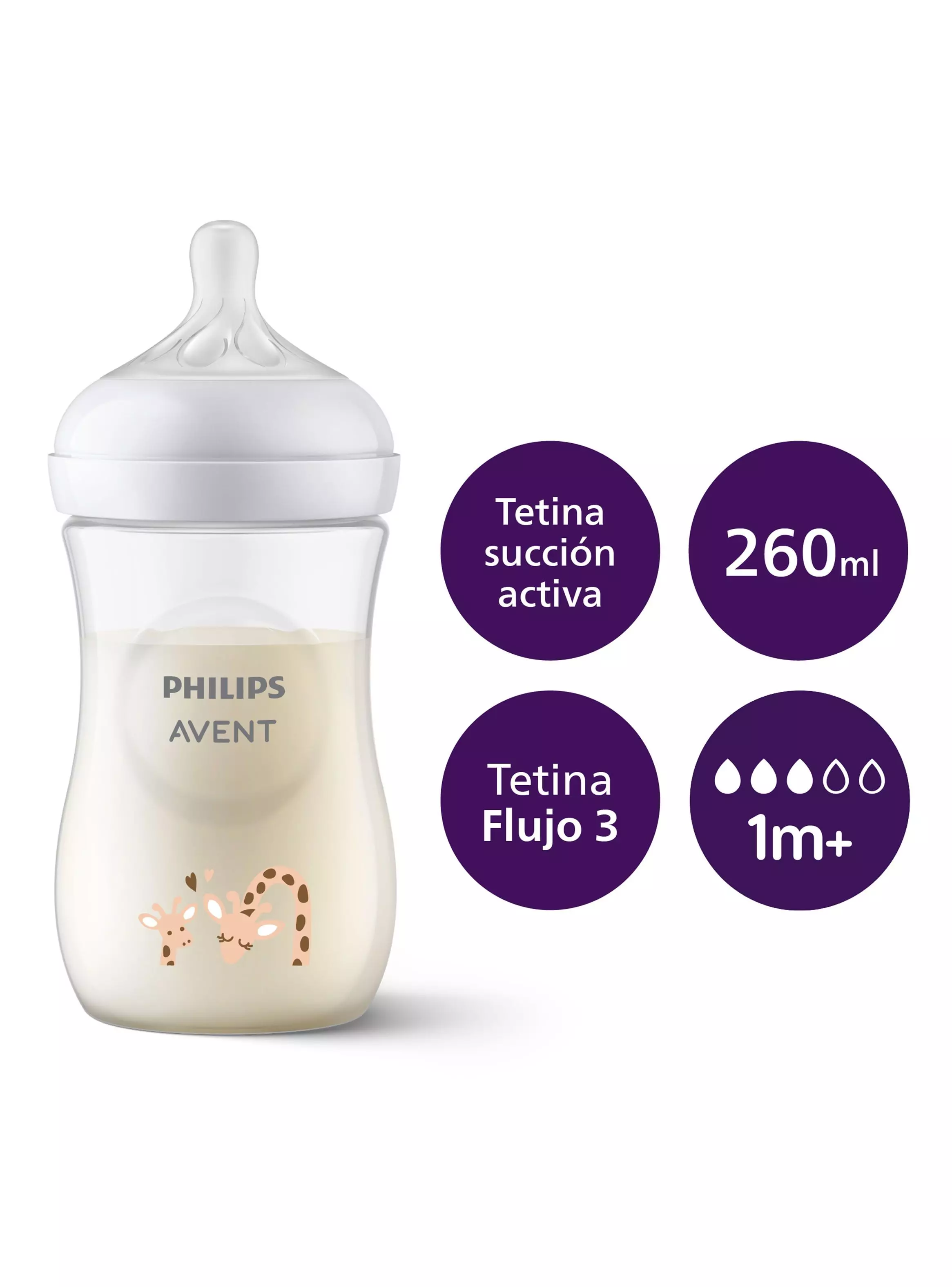 Mamadera Jirafa Natural Response 260 ml-1