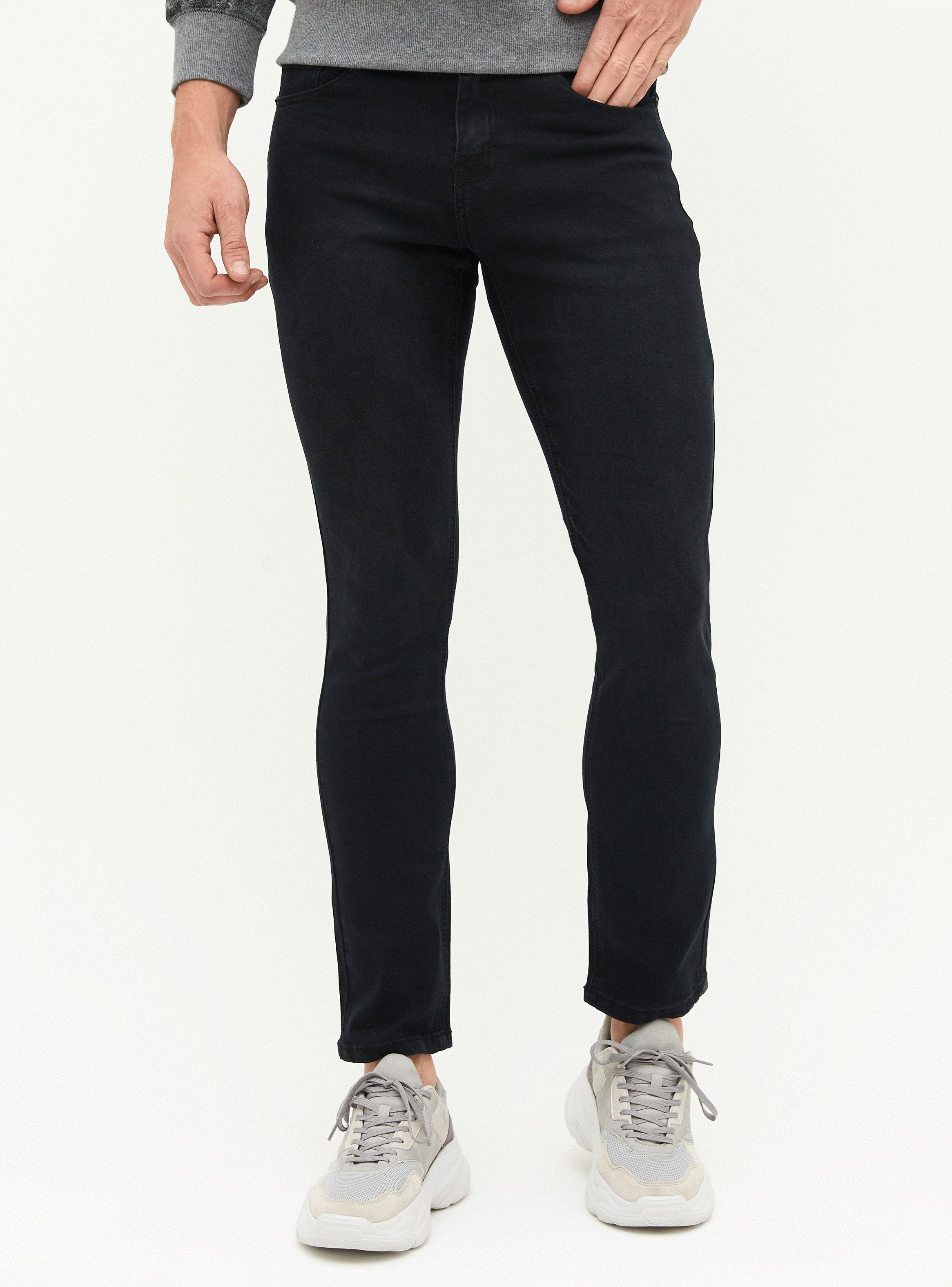 Jeans Liso Slim Fit Negro-0