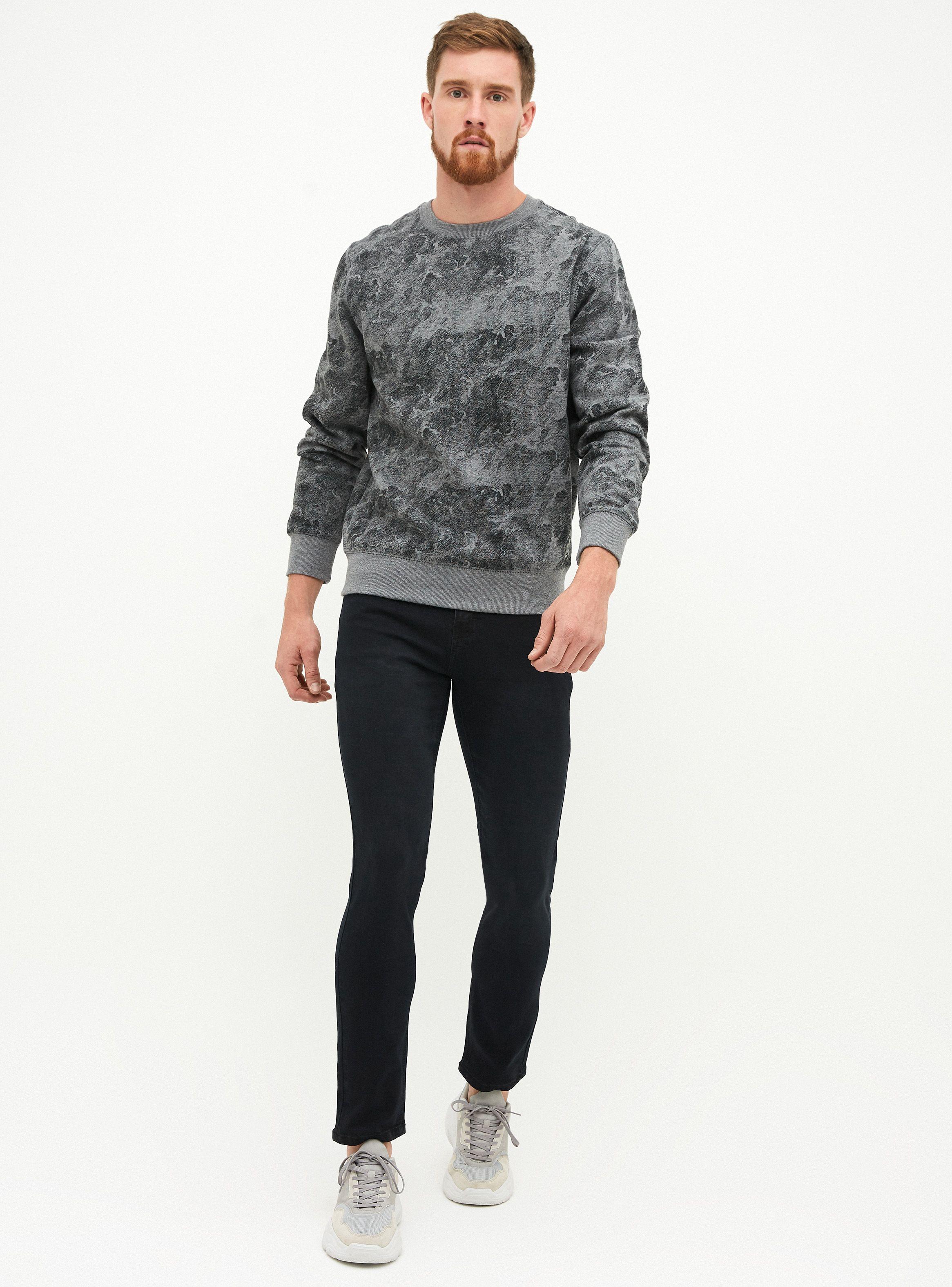 Jeans Liso Slim Fit Negro-3