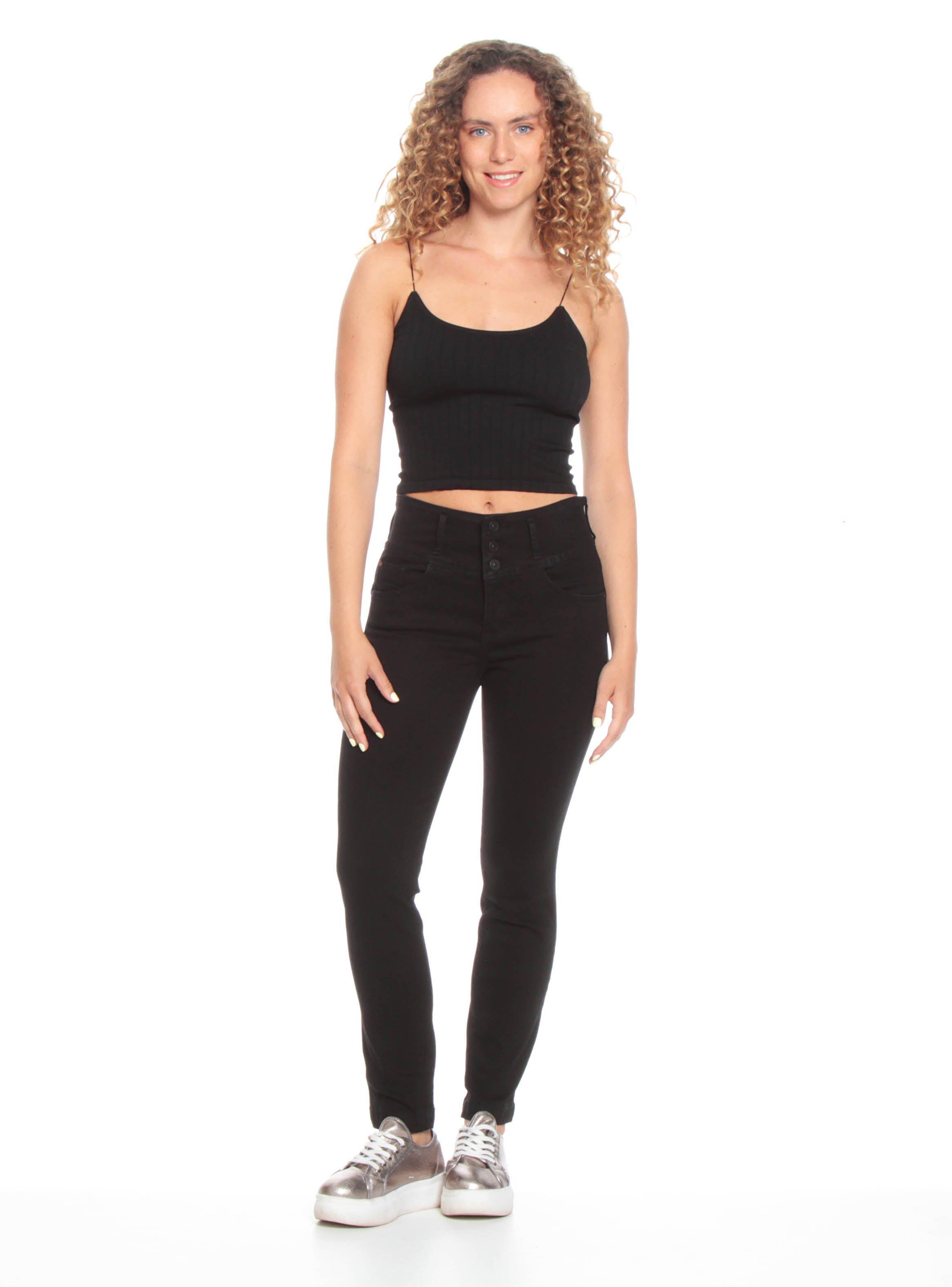 Jeans Pitillo Pretina Escultur-3