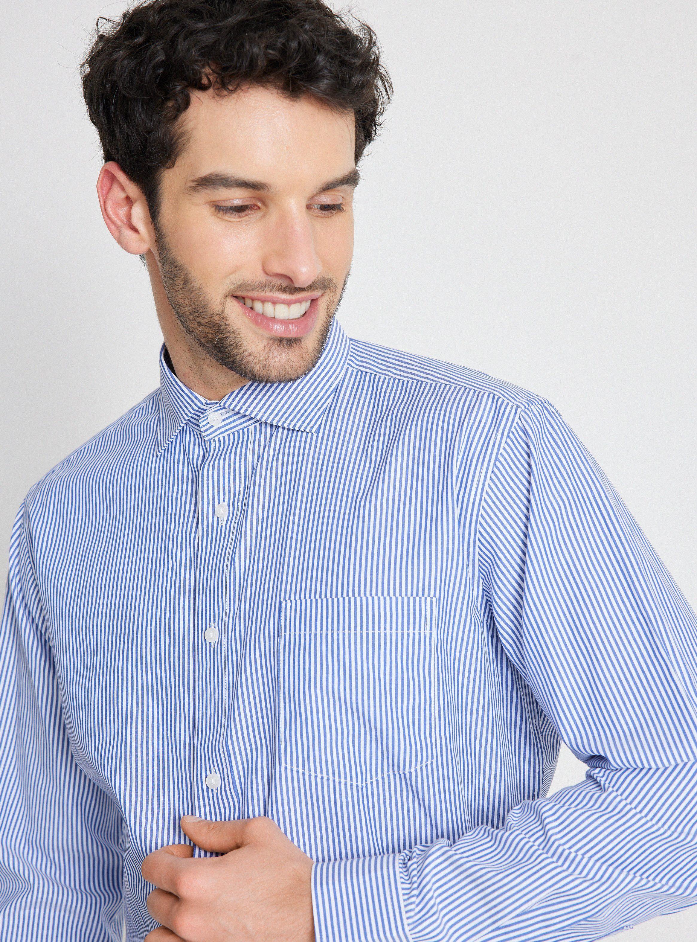 Camisa de Vestir Formal Listada  Semi Slim-2