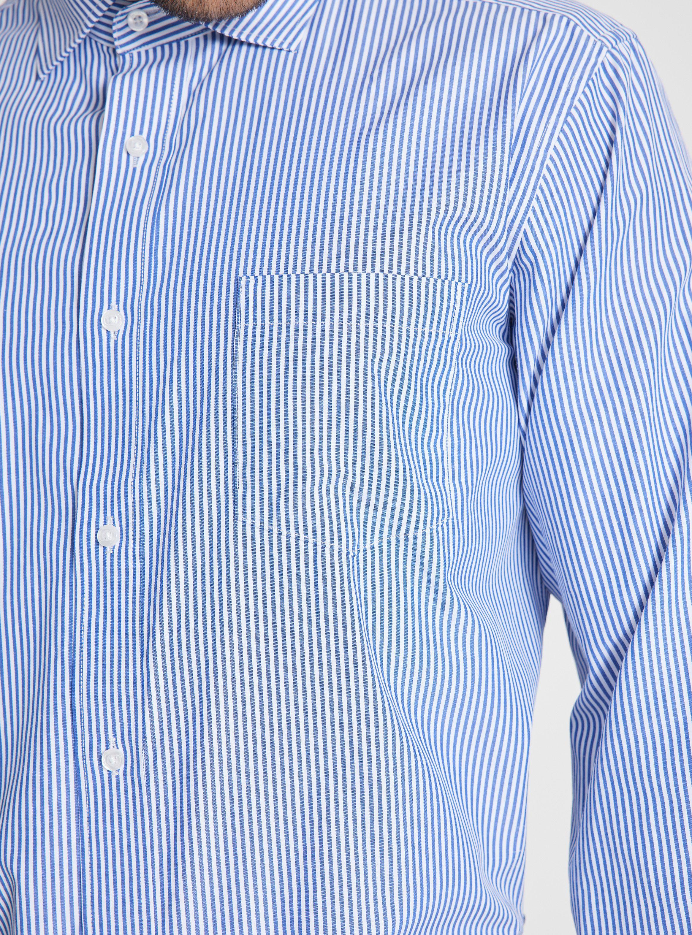 Camisa de Vestir Formal Listada  Semi Slim-3