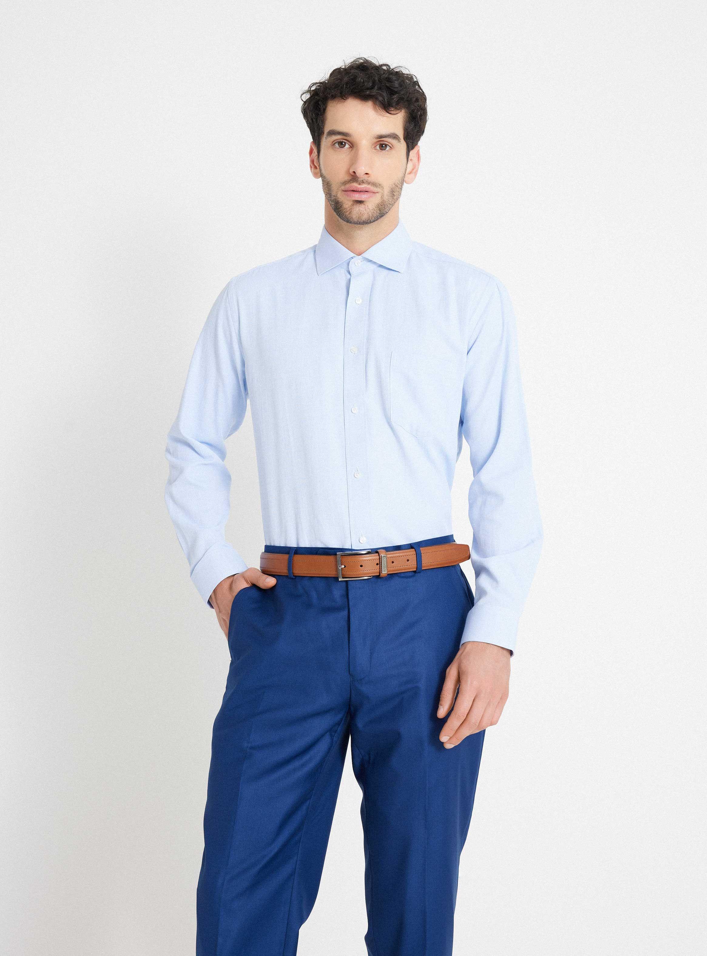 Camisa de Vestir Formal Textura Semi Slim-0