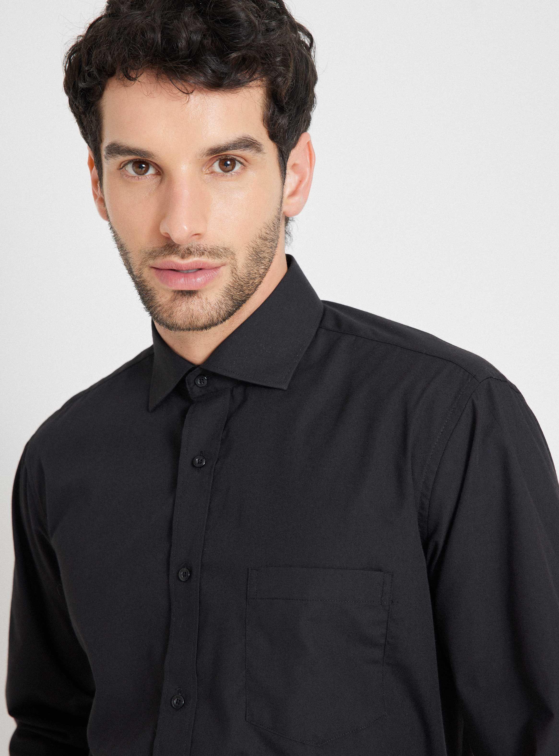 Camisa de Vestir Semi Slim 1-2