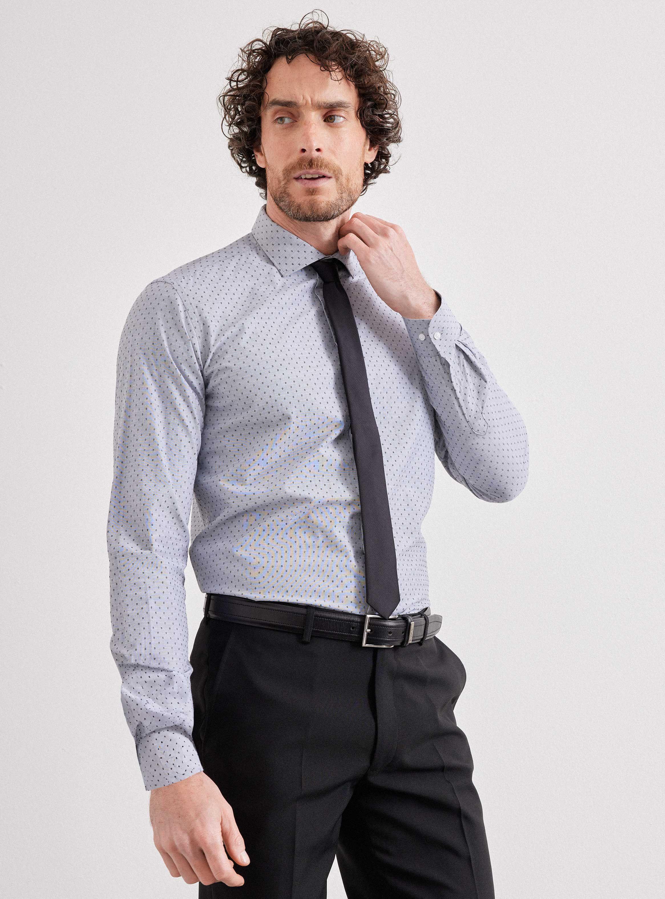 Camisa de Vestir Slim Fit 7-0