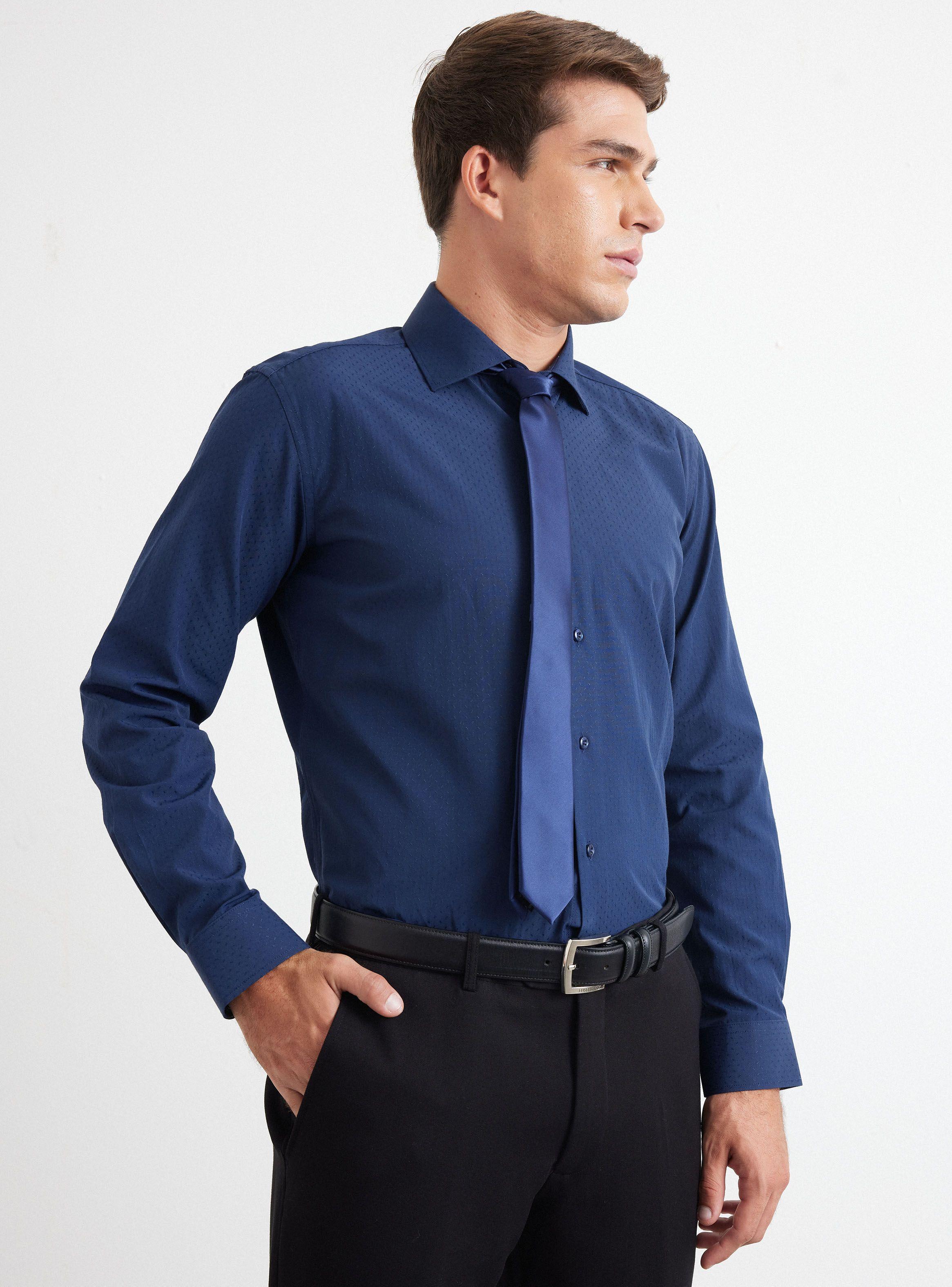 Camisa de Vestir Slim Fit 9-0