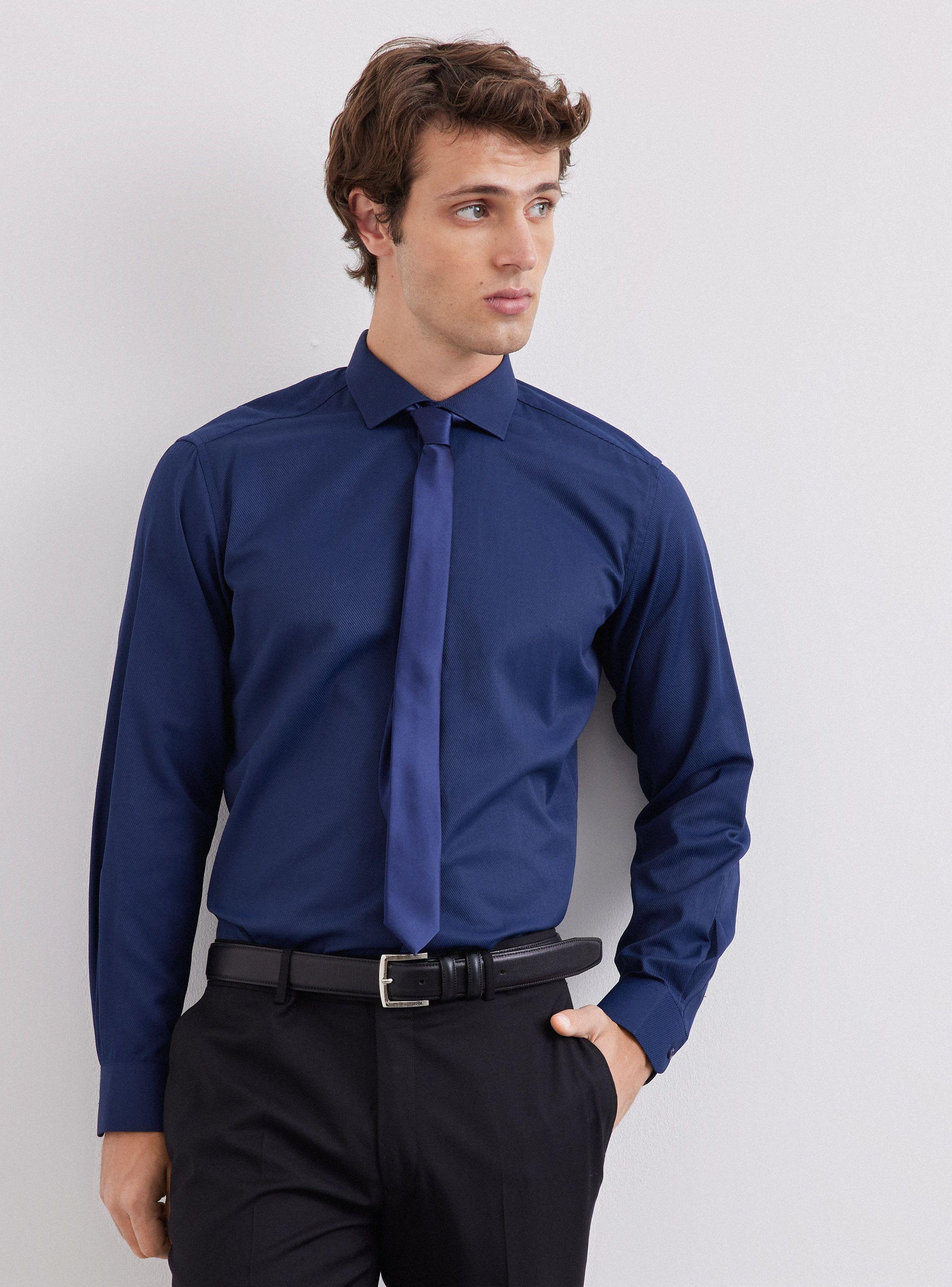 Camisa de Vestir Slim Fit 13-0