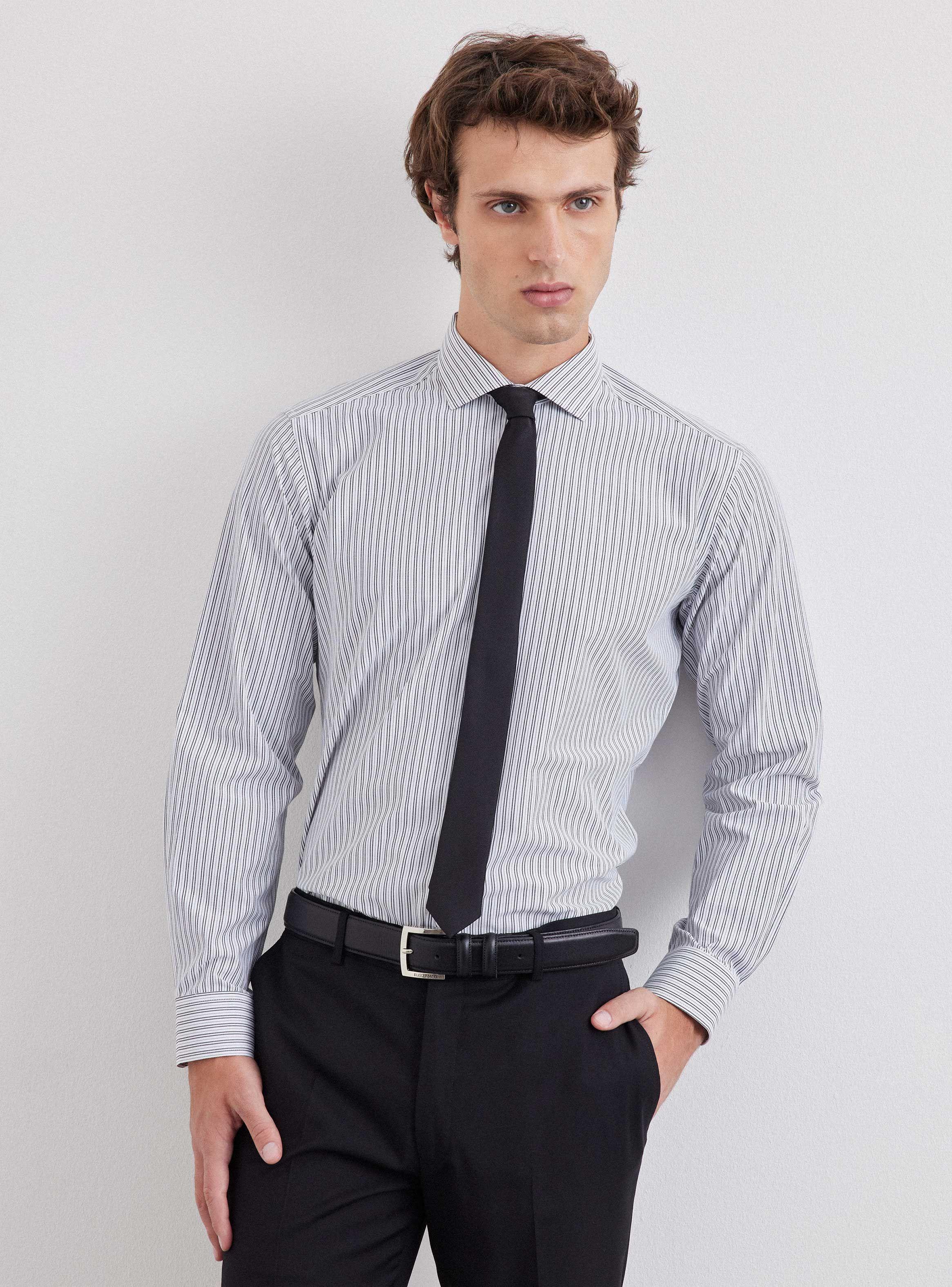Camisa de Vestir Slim Fit 10-0