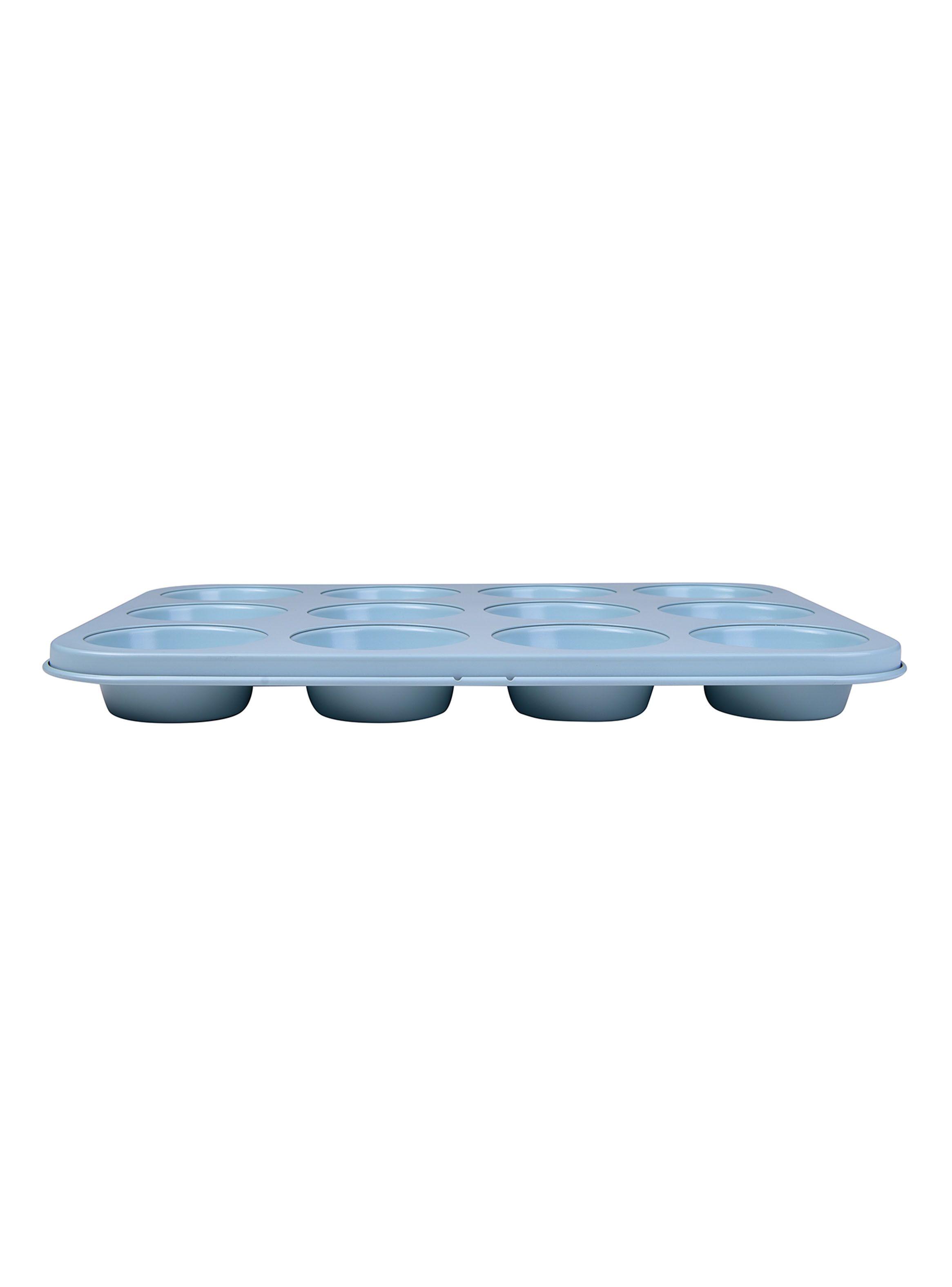 Molde 12 Muffins 35 x 27 cm Celeste Magnolia-2