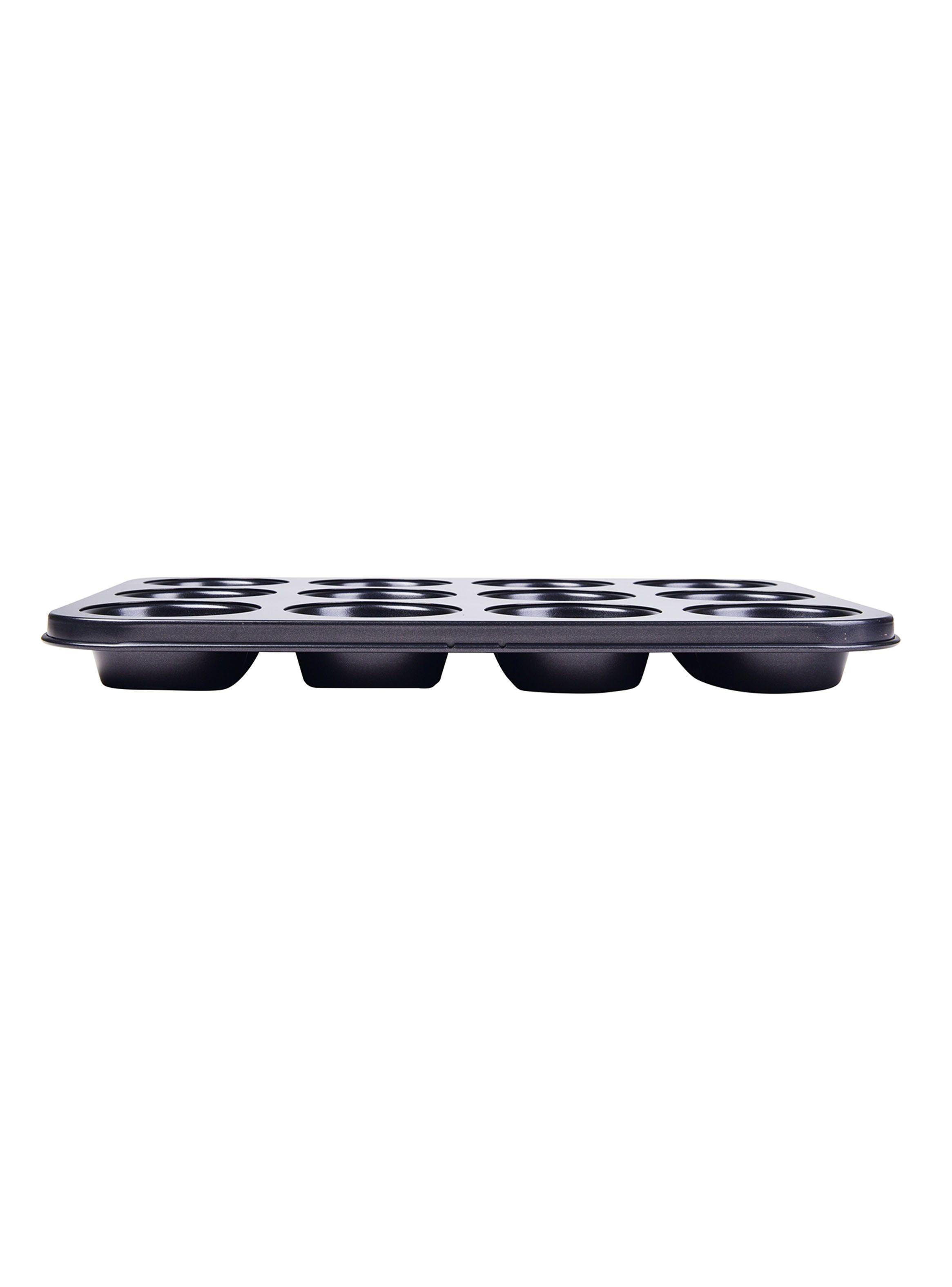 Molde 12 Muffins 35 x 27 cm Negro Magnolia-2