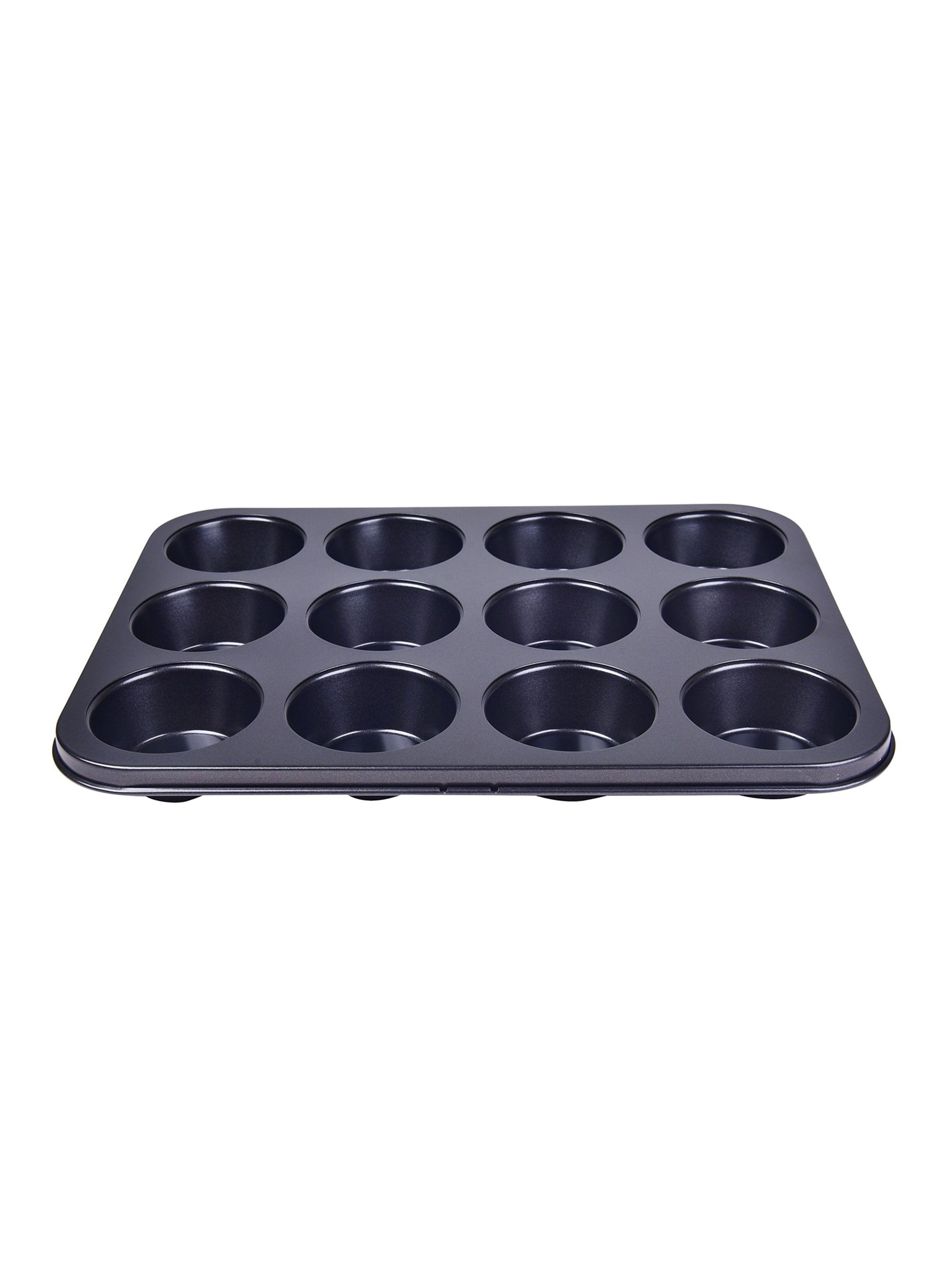 Molde 12 Muffins 35 x 27 cm Negro Magnolia-1