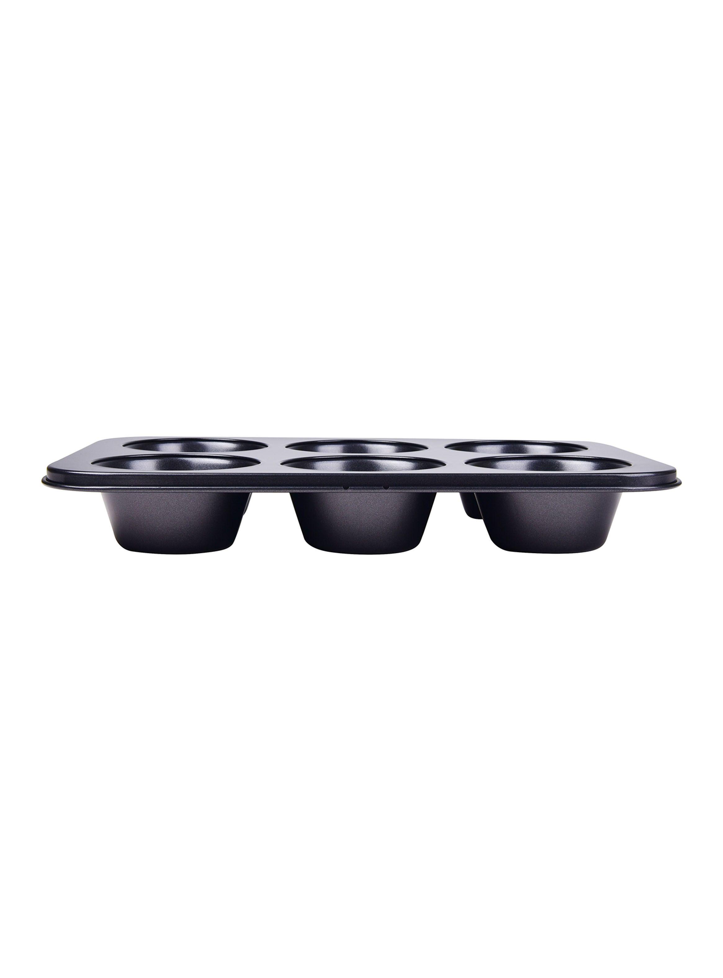 Molde 6 Muffins 34 x 22 cm Negro Magnolia-2