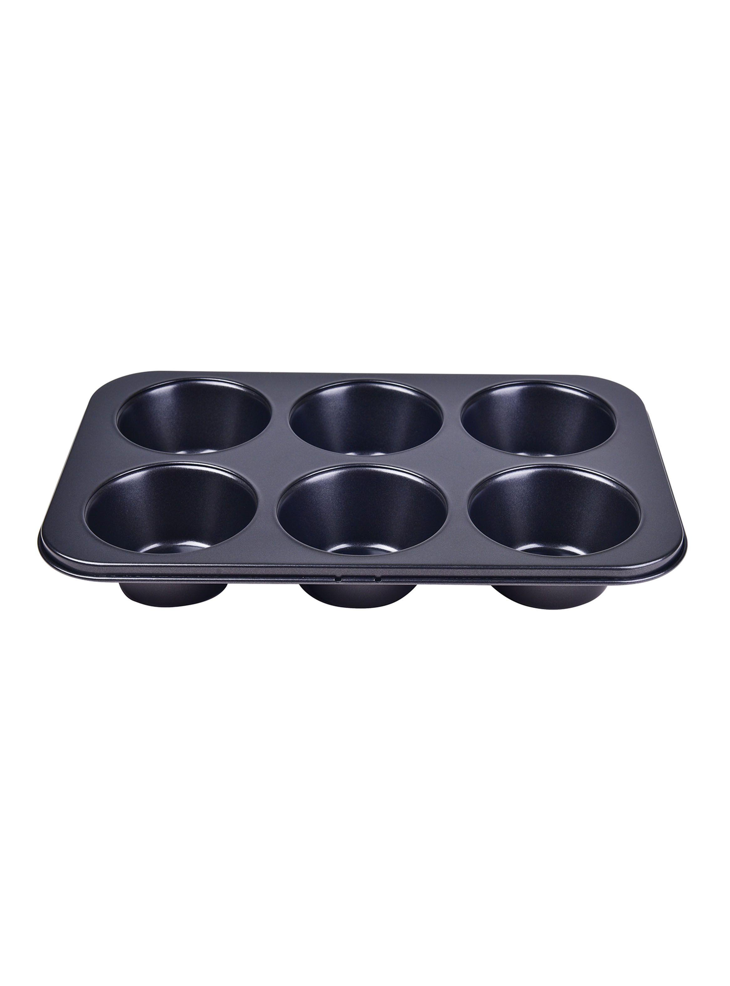 Molde 6 Muffins 34 x 22 cm Negro Magnolia-1