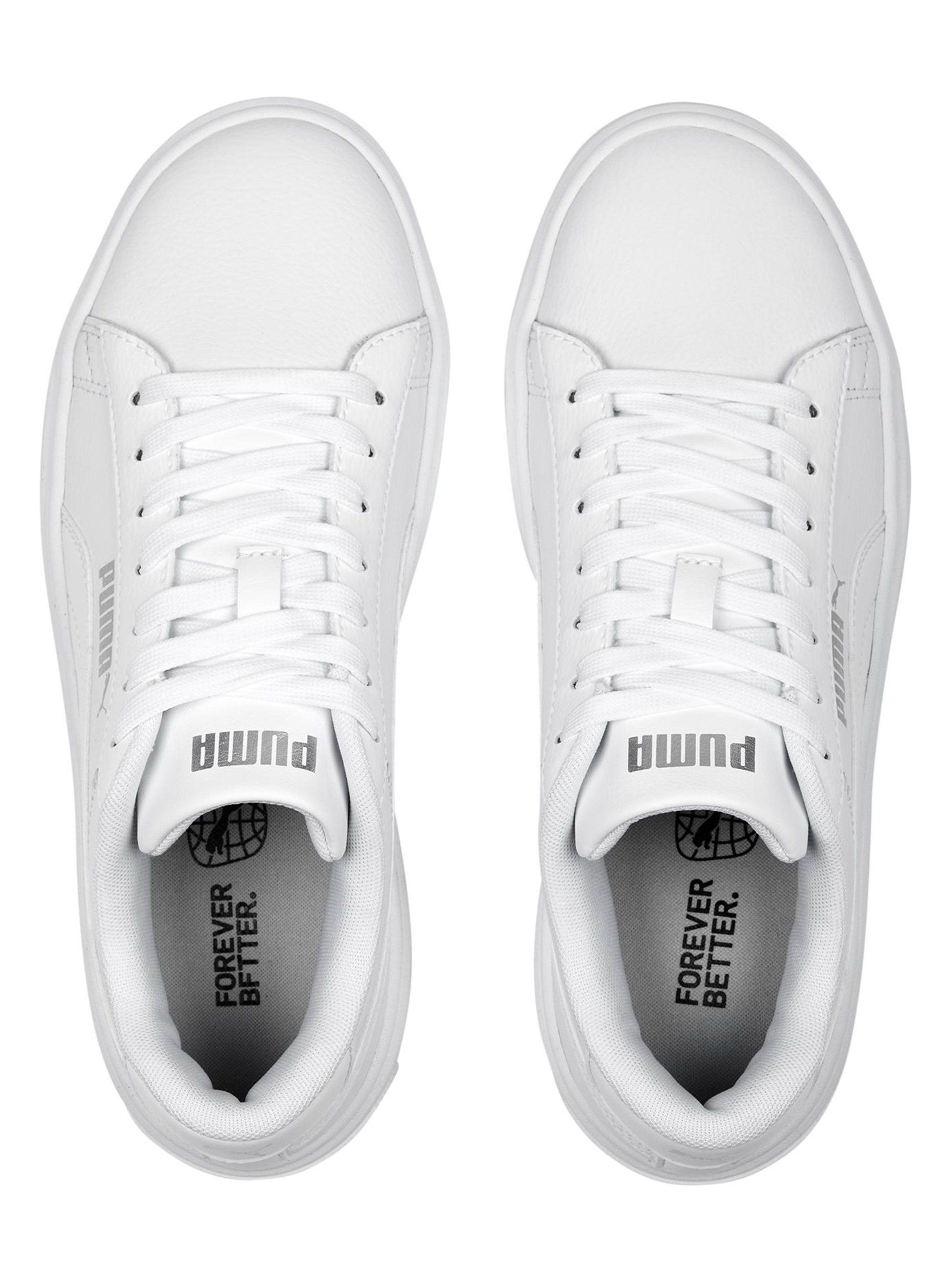 Zapatilla Urbana Smash White Platform V3 Mujer-1