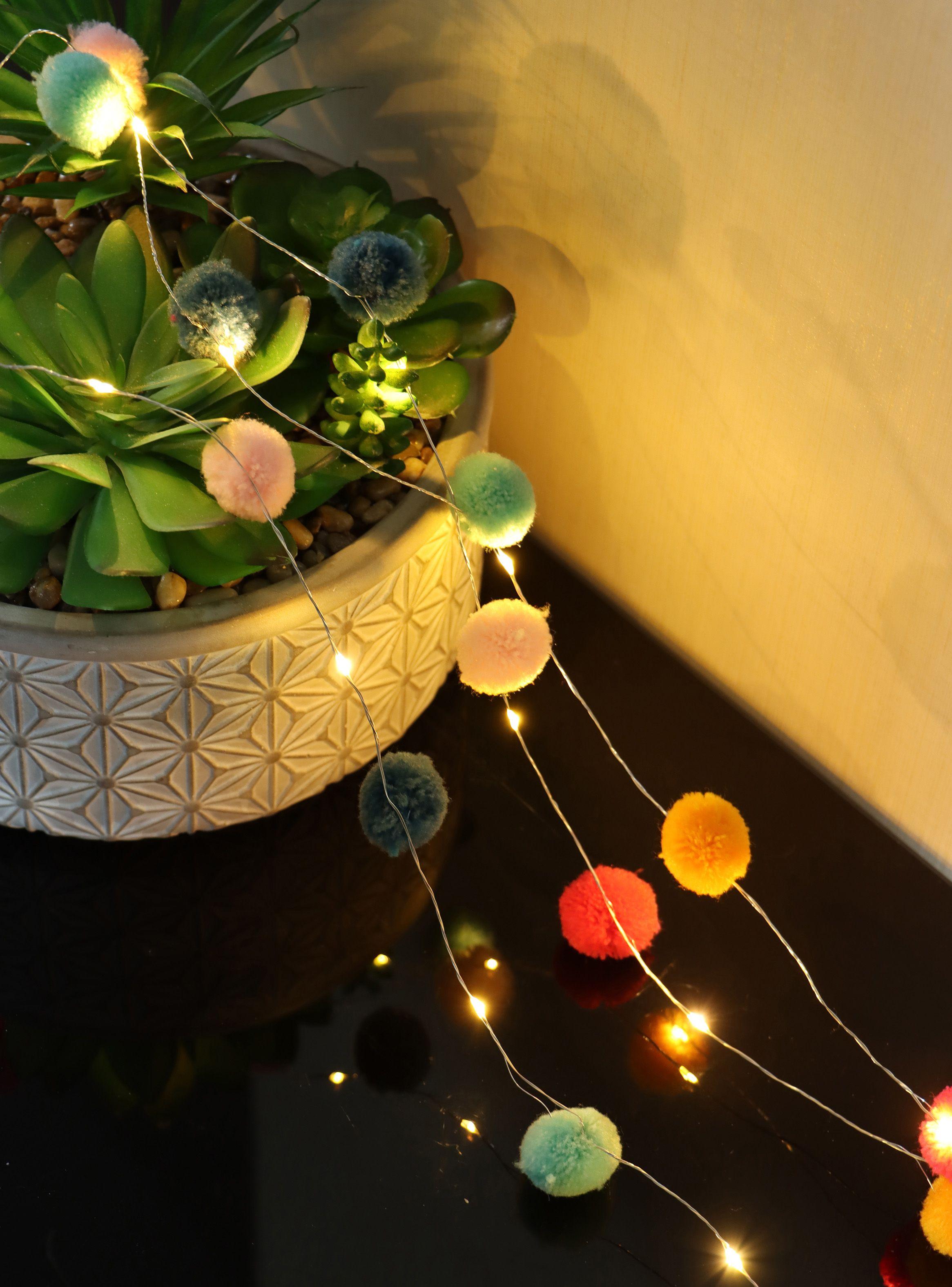 Guirnalda Pompón 20 Luces Decorativas LED-4