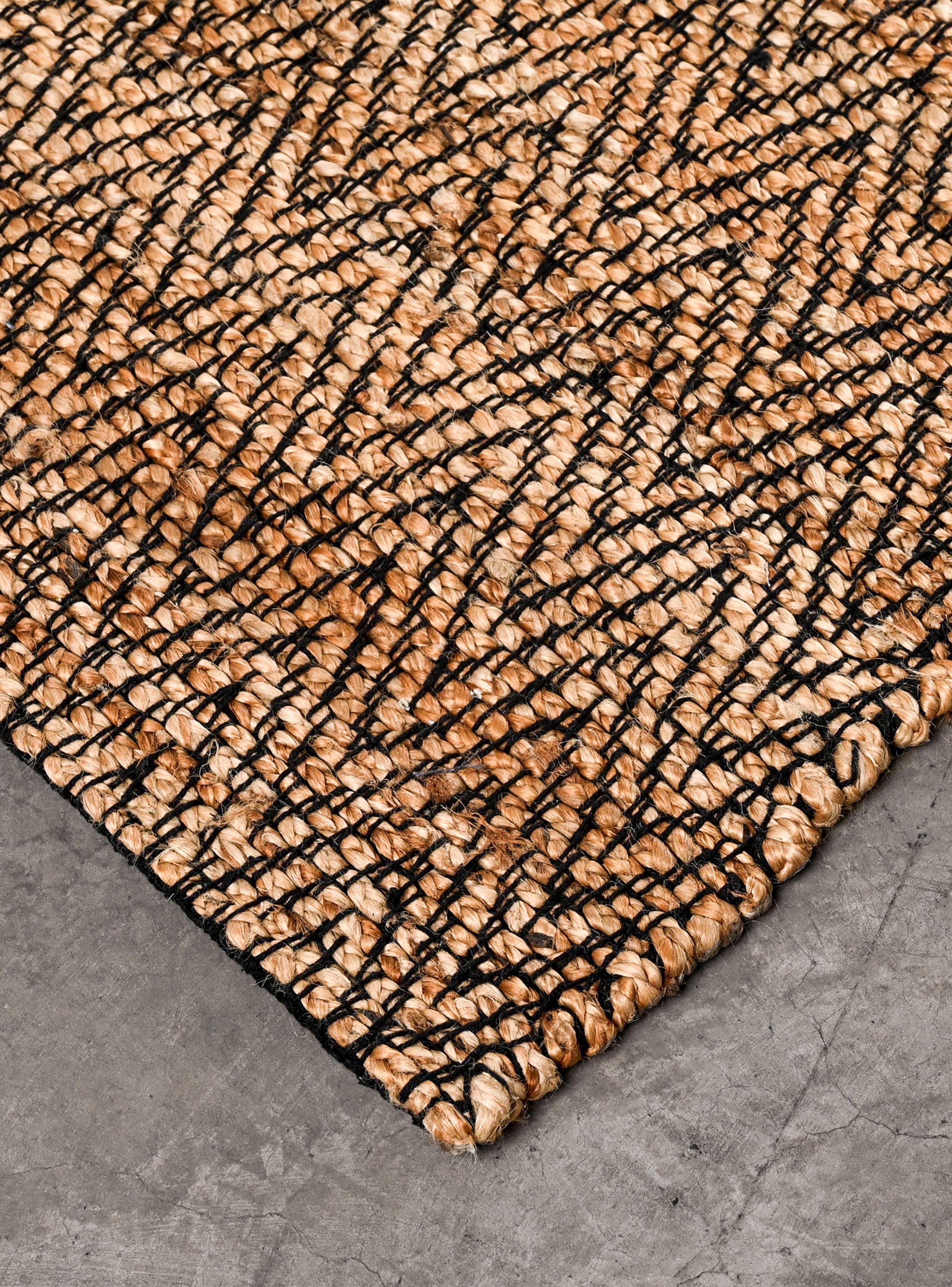 Alfombra Yute 170x240 cm Chevron Tostado-1