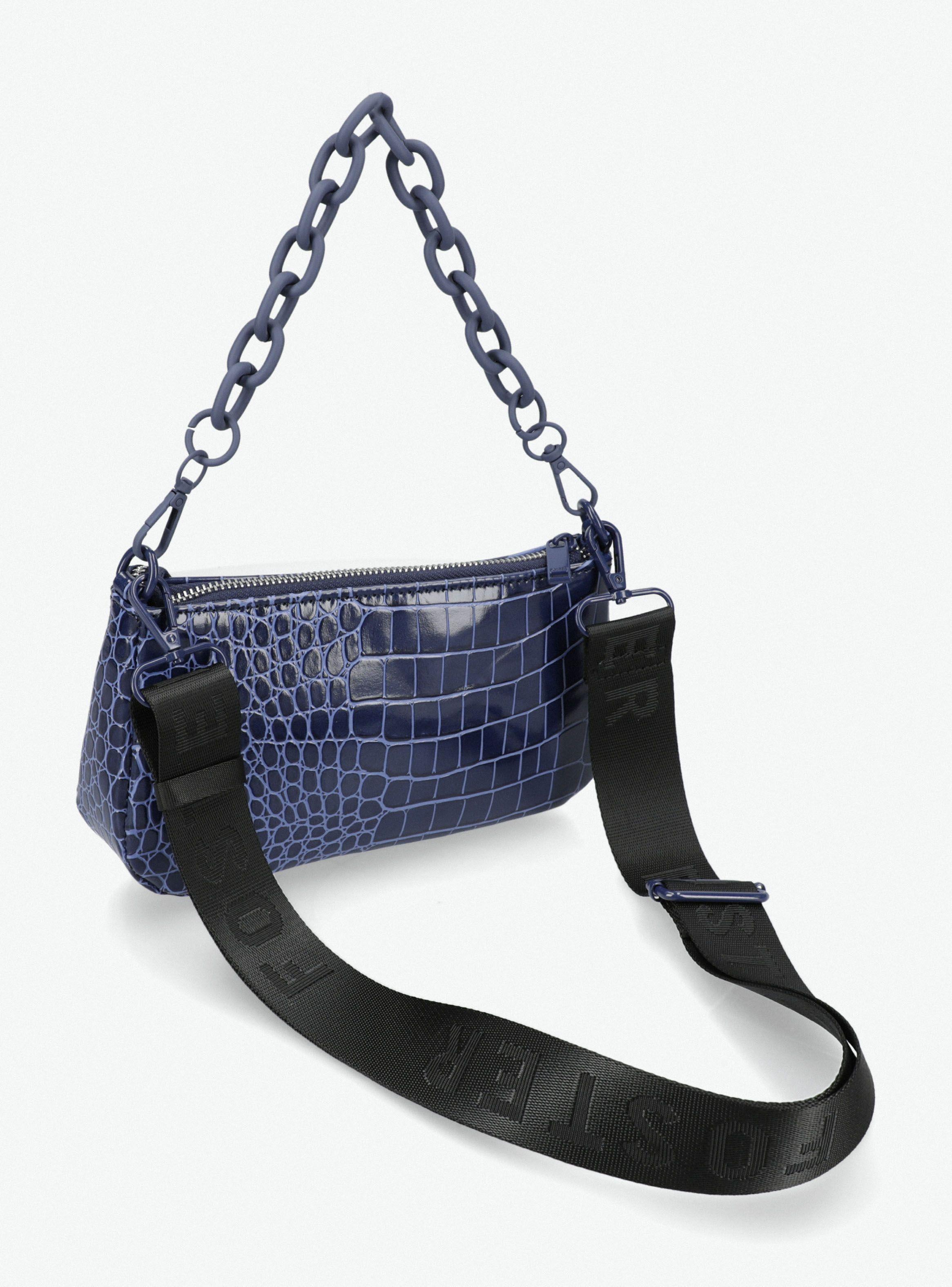 Bandolera Textura Croco con Cadenas-4