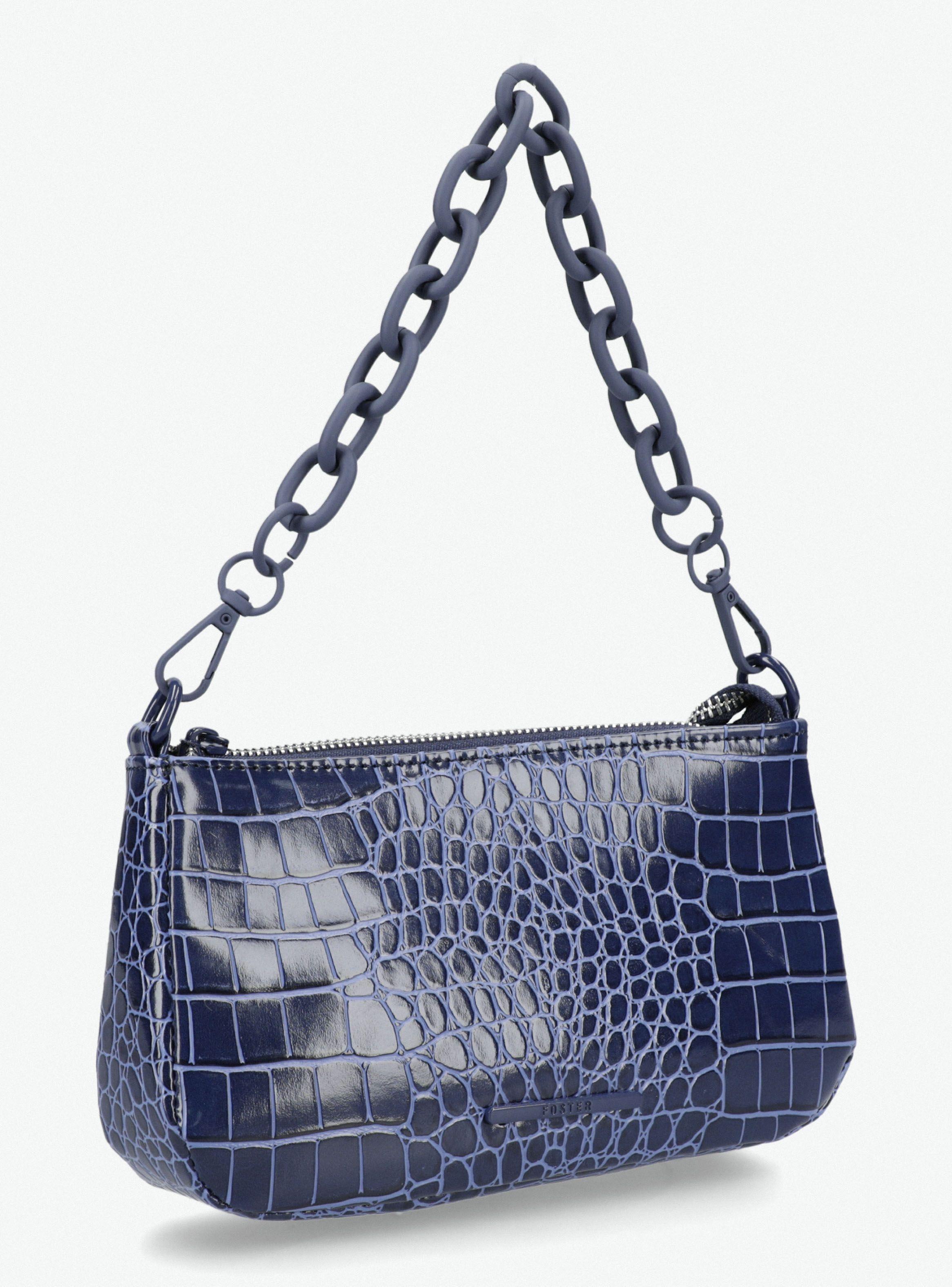 Bandolera Textura Croco con Cadenas-3