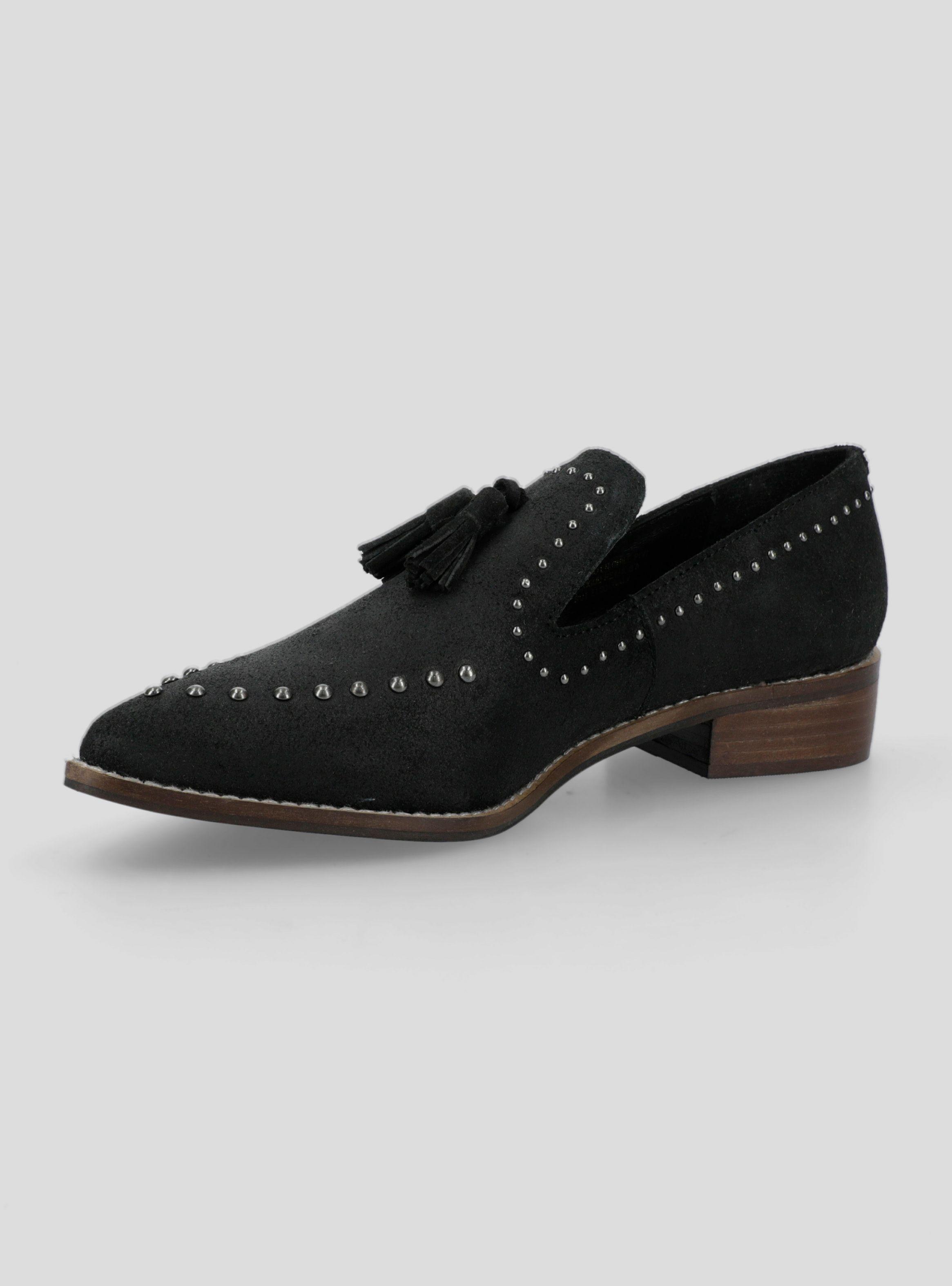 Mocasín Cuero con Tachas Metálicas Mujer-2