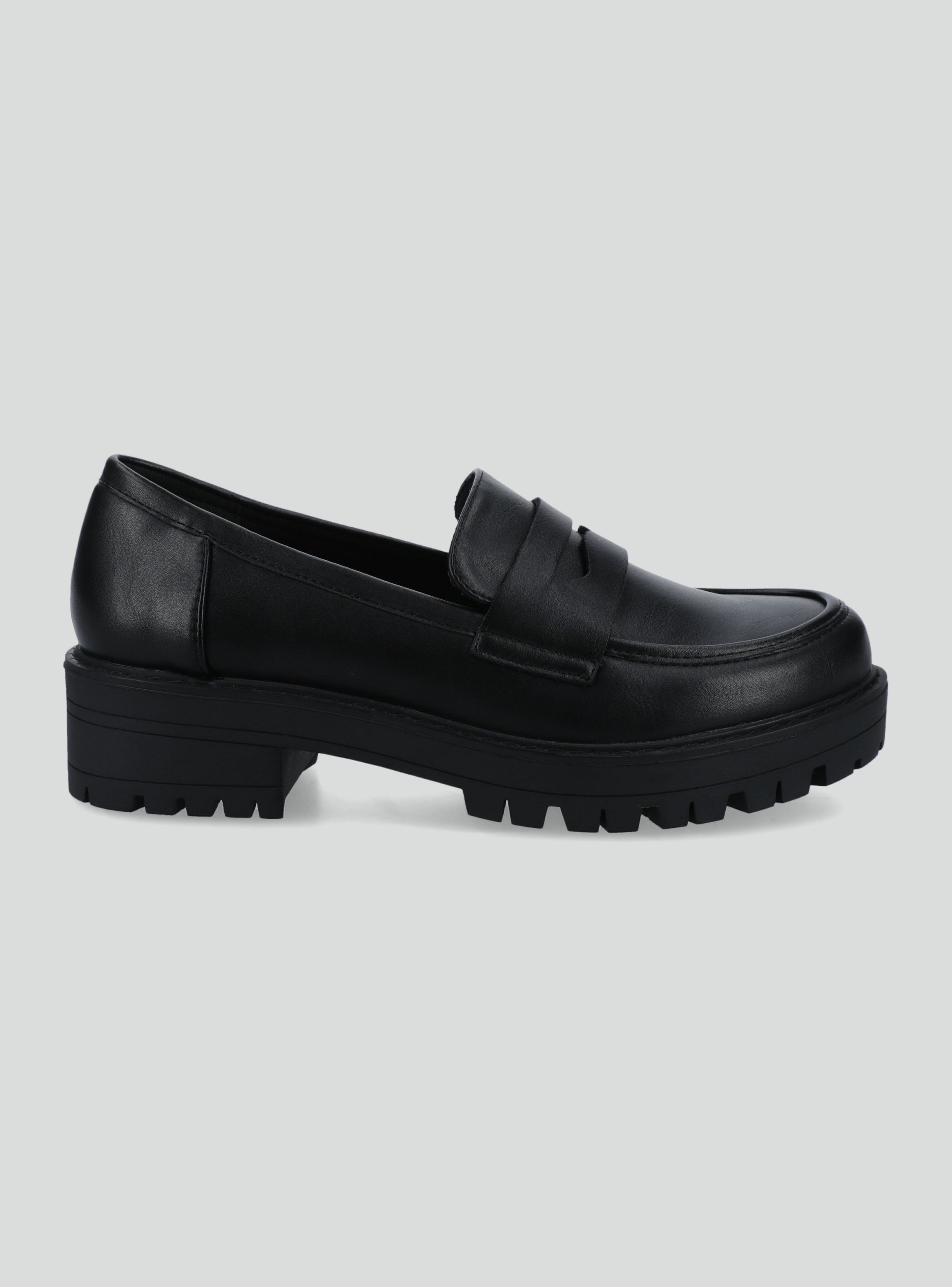 Mocasín Cadena Metalizada Plataforma Mujer-1