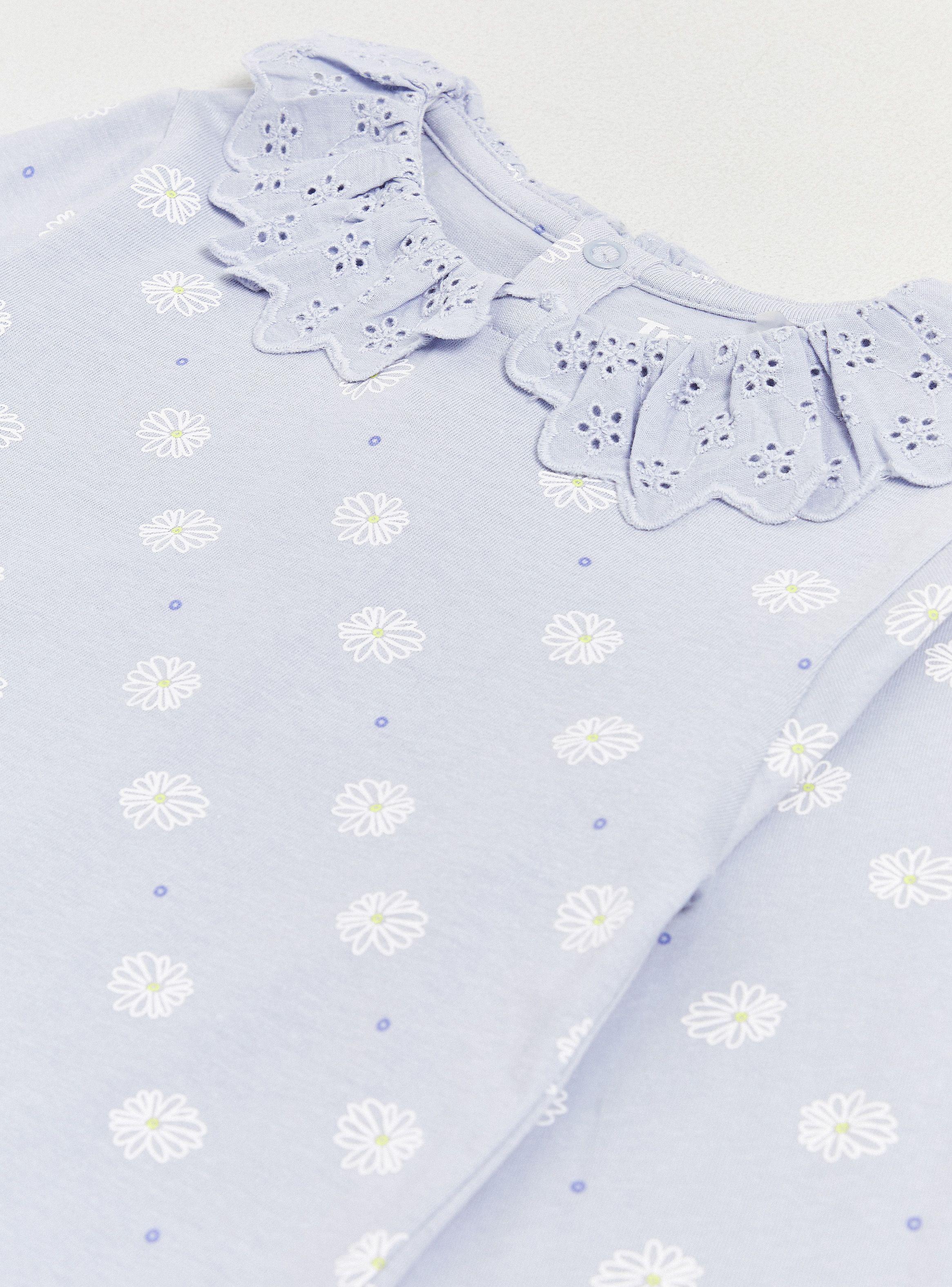 Polera Cuello Broderie y Estampado Completo-2