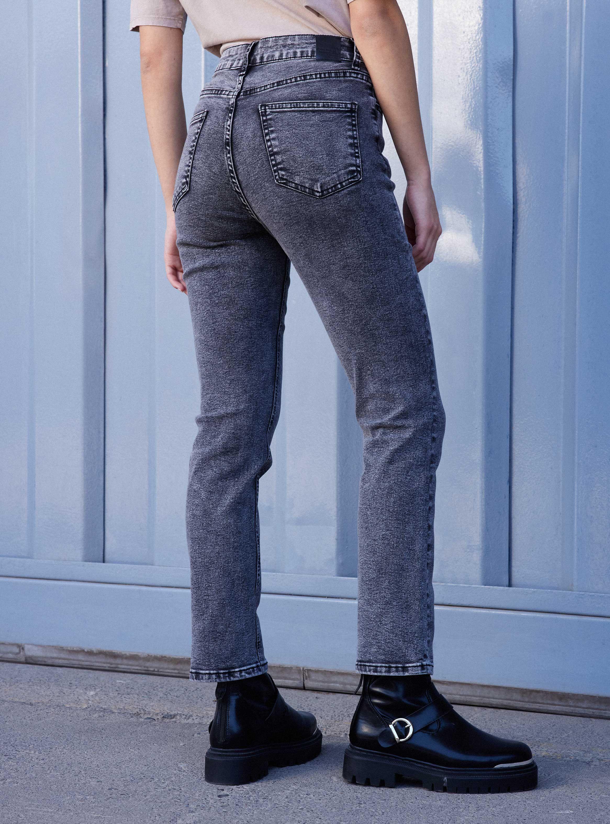 Jeans Skinny Alto Lavado Snow Wash-3